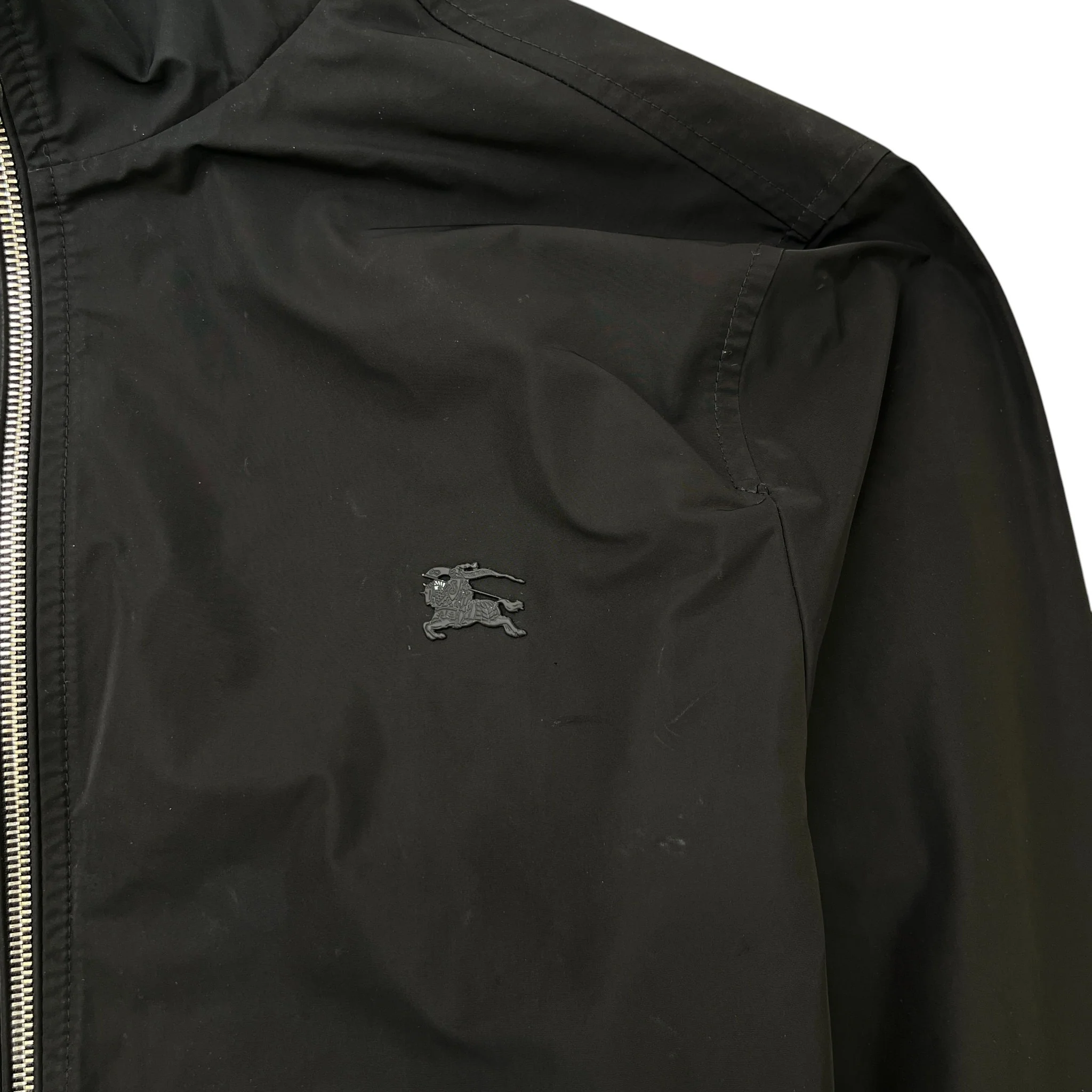 Men's Bomber Logo Jacket Black Size M - Image 5