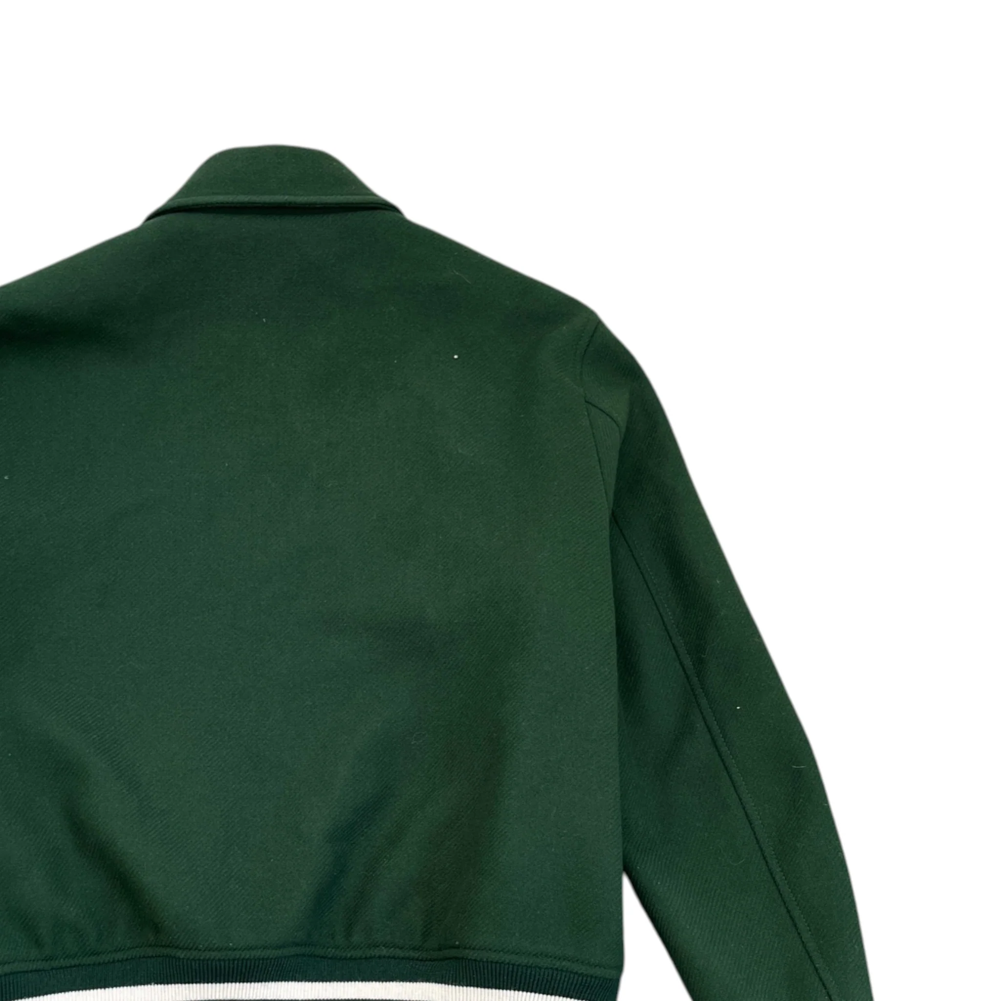 Men's Bones Wool Bomber Jacket Green Size IT 48 / M - Image 4