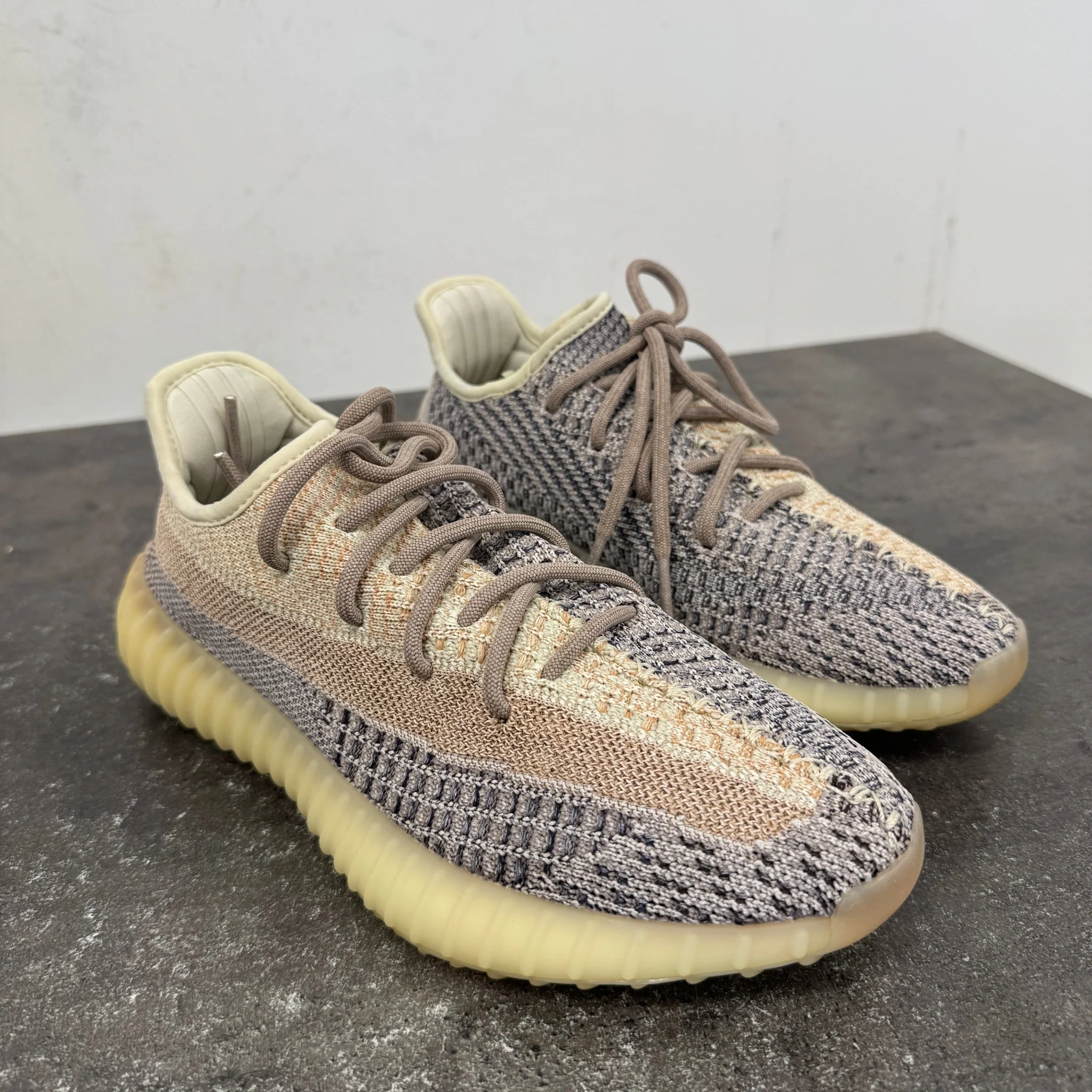 Men's Boost 350 V2 Low Trainers Beige Size EU 40 / UK 6 - Image 11