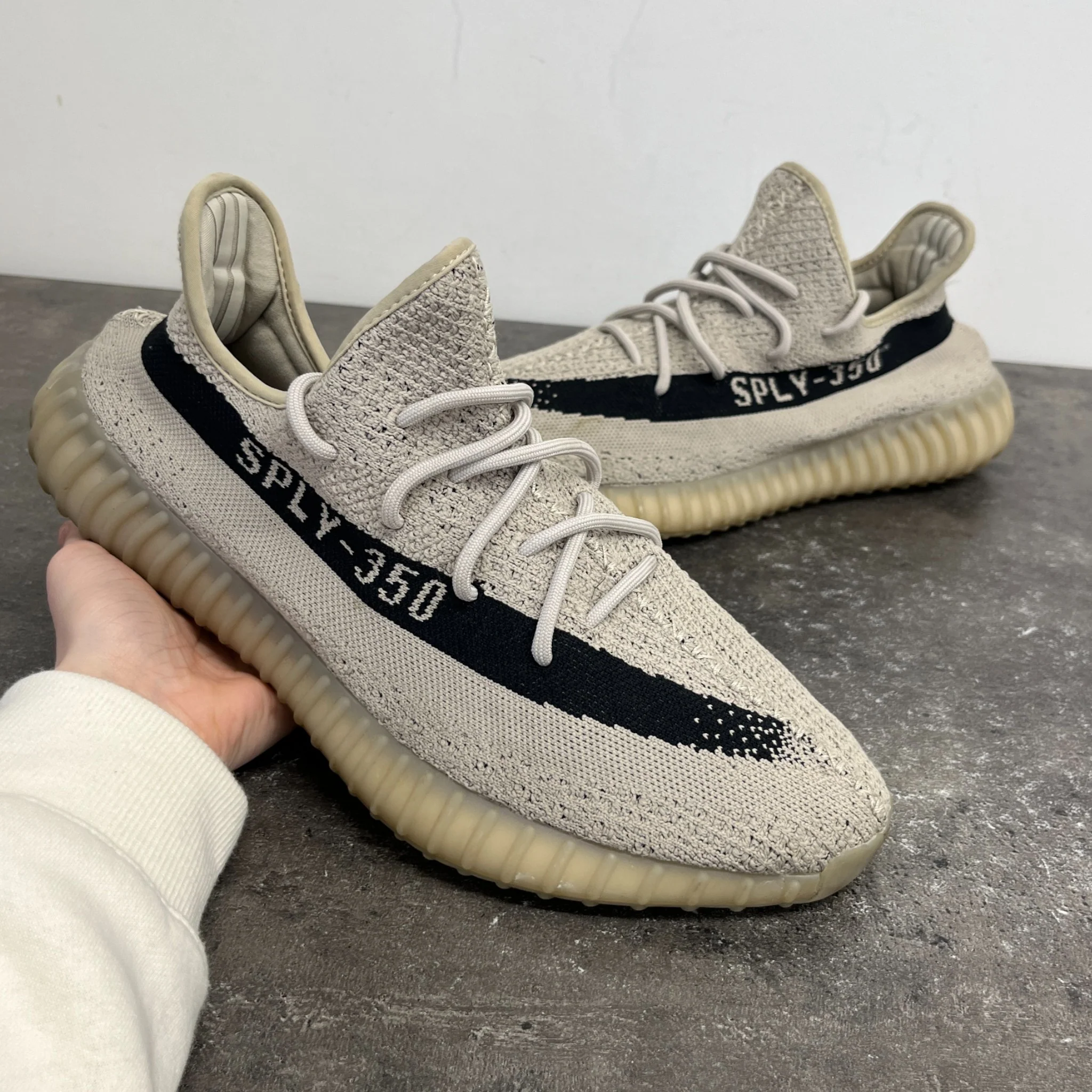 Men's Boost 350 V2 Low Trainers Grey Size EU 45.5 / UK 11.5 - Image 12