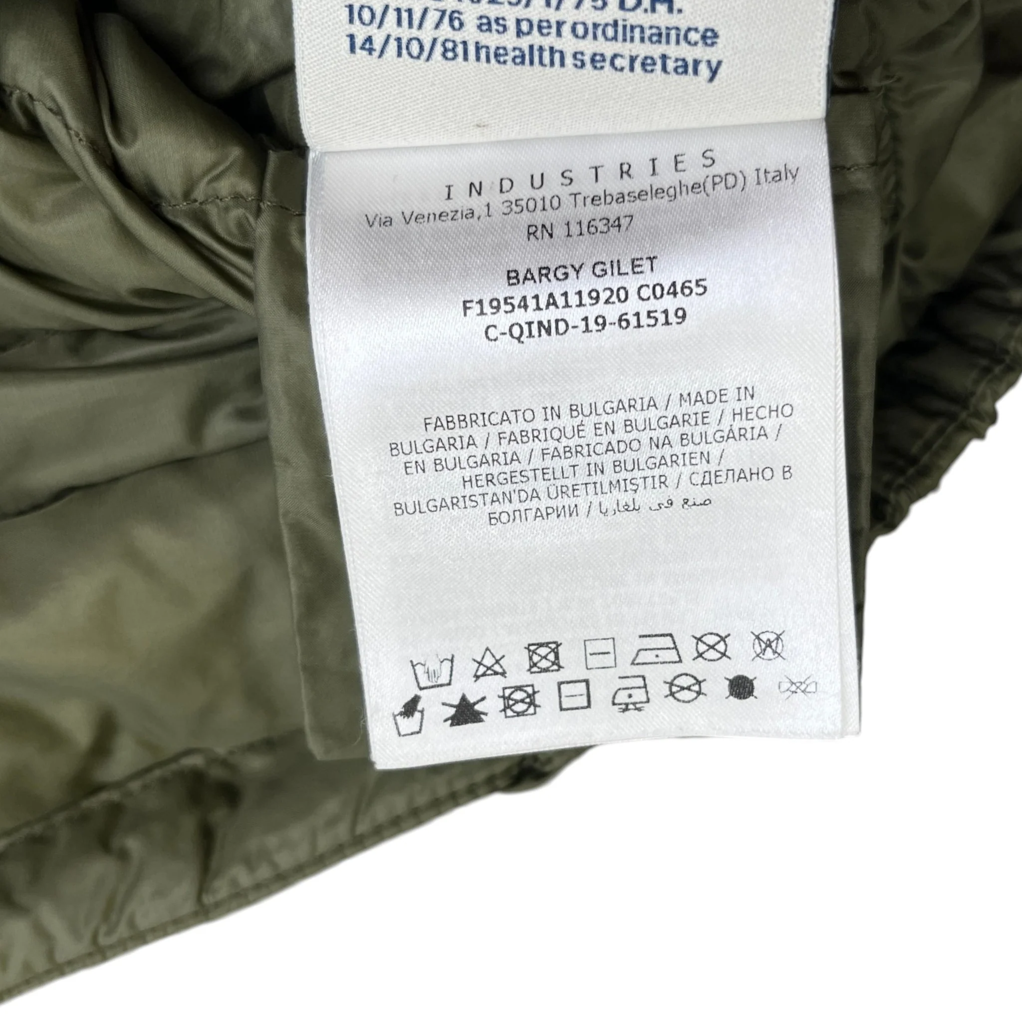 Men's Boys Age 4 Bargy Gilet Khaki Size XXS - Image 10