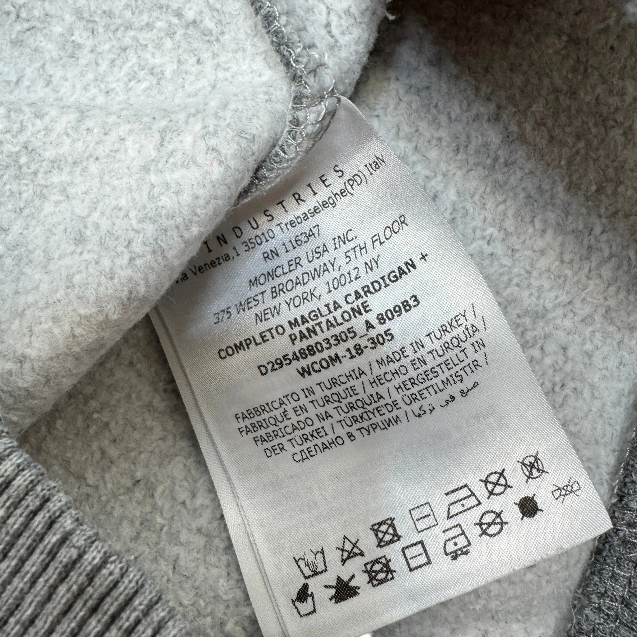 Men's Boys Age 4 Maglia Full Tracksuit Grey Size XXS - Image 7