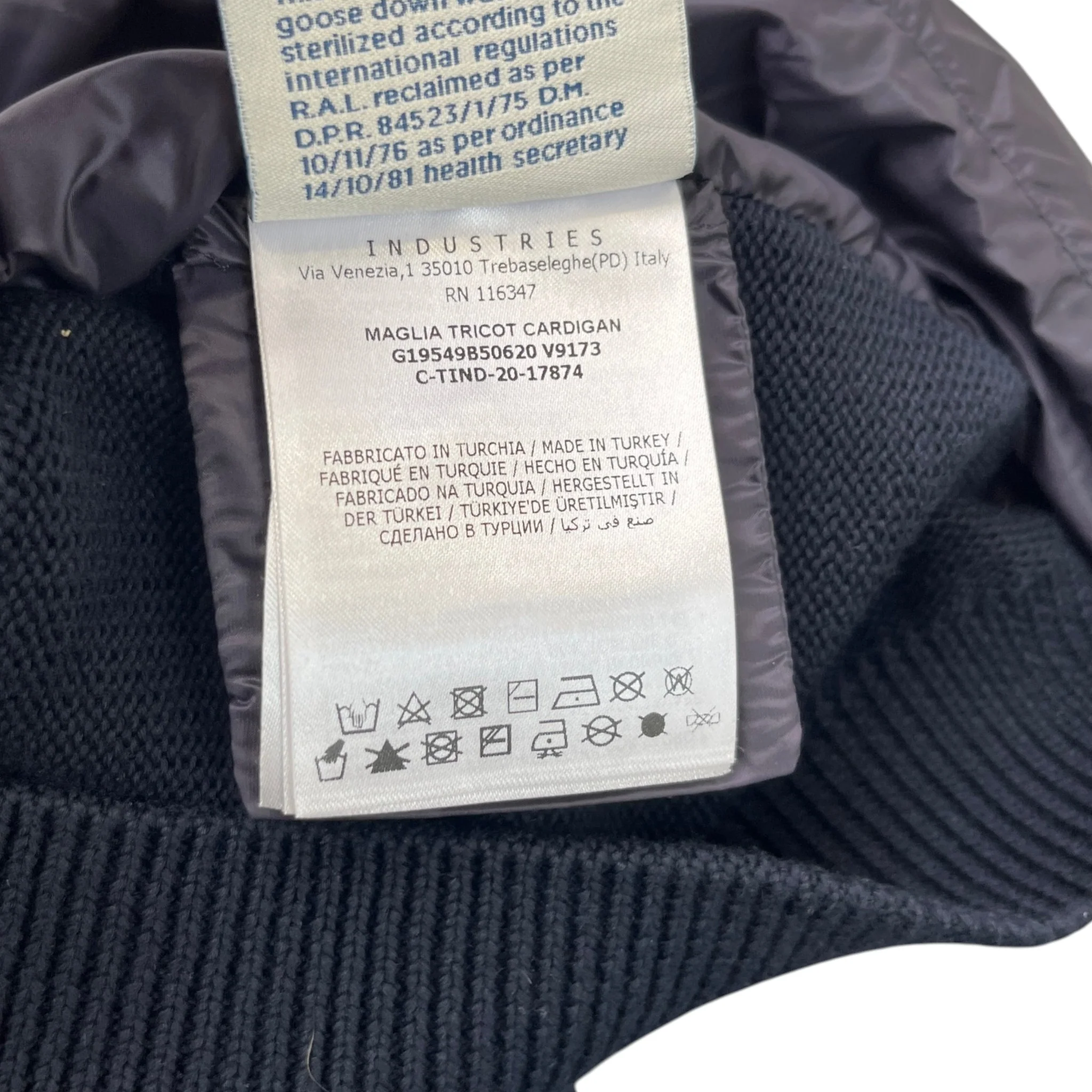 Men's Boys Age 8 Maglia Down Jacket Navy Size XXS - Image 9