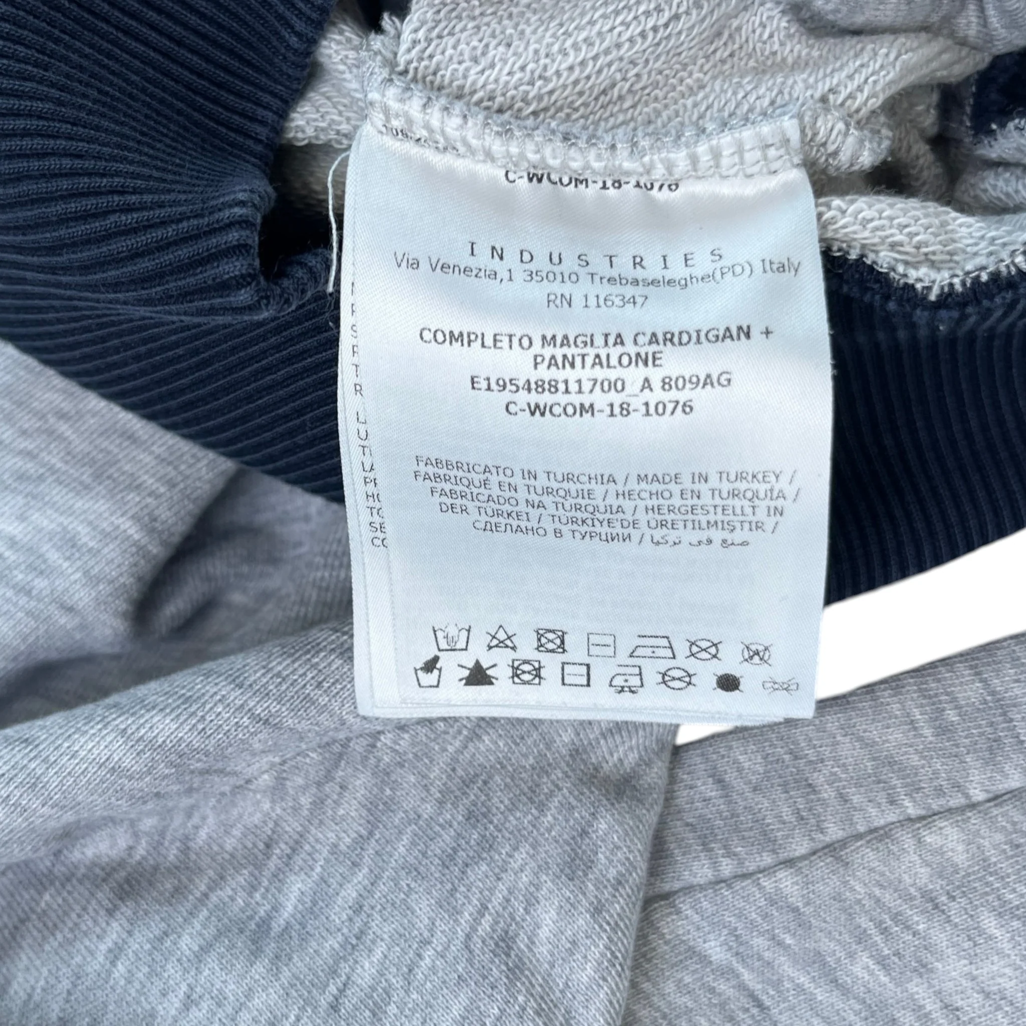 Men's Boys Age 8 Maglia Full Tracksuit Grey Size XXS - Image 13