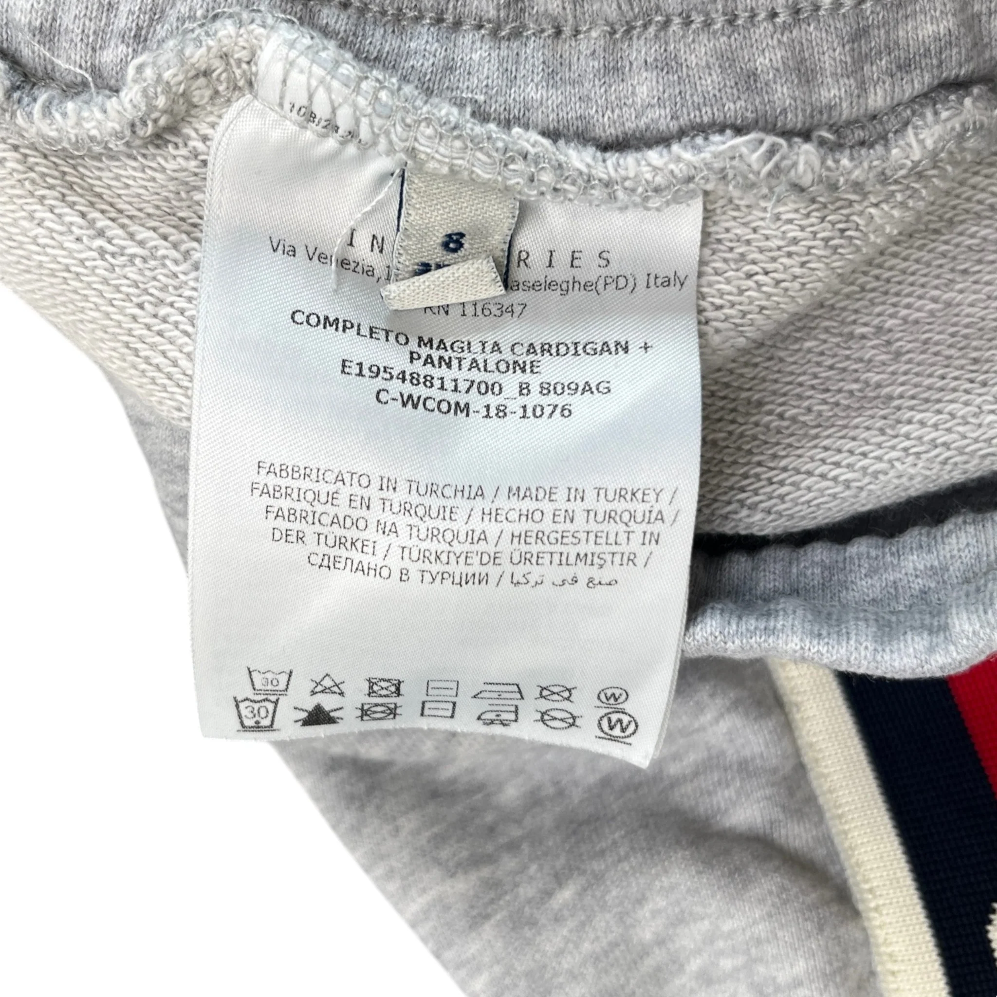 Men's Boys Age 8 Maglia Full Tracksuit Grey Size XXS - Image 15