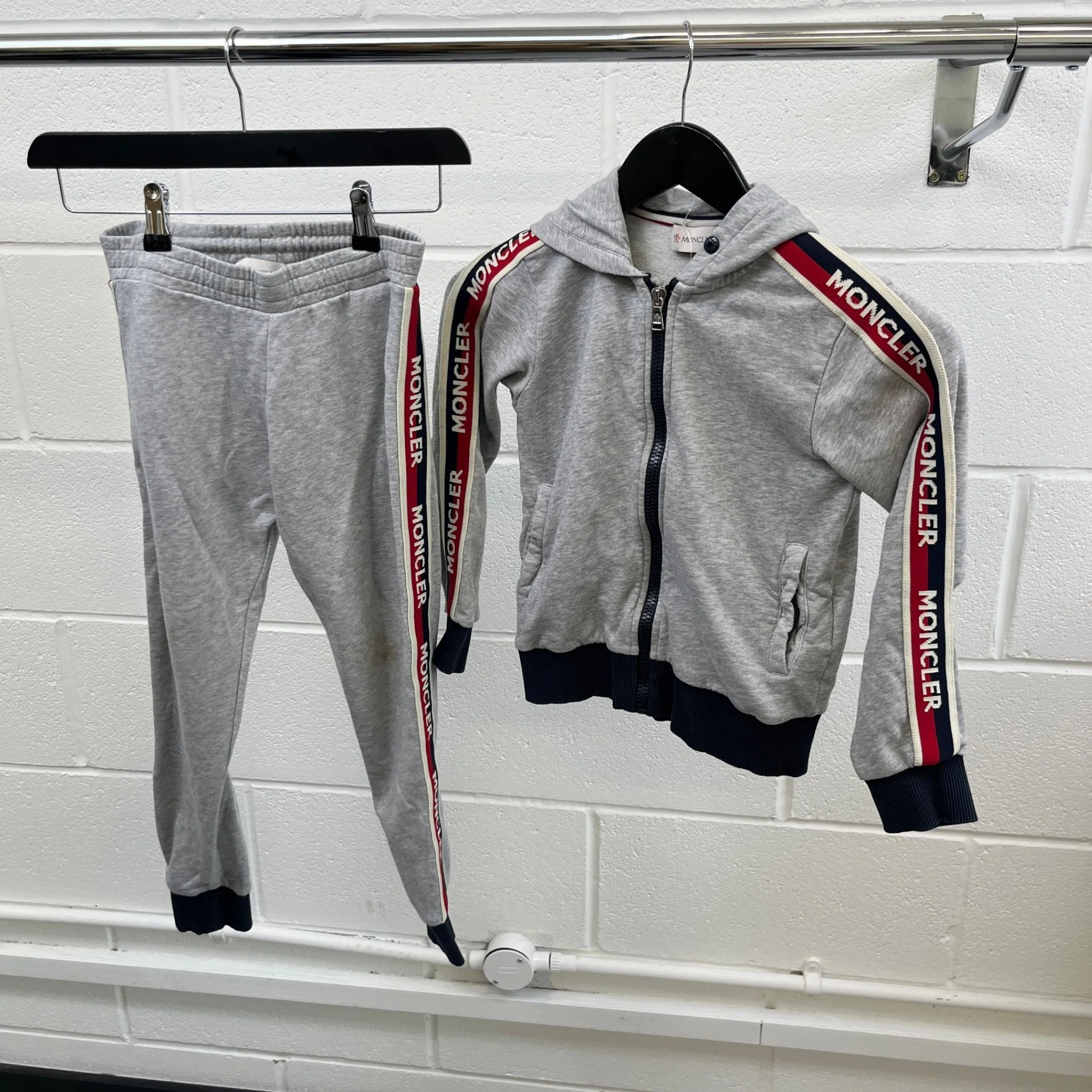 Men's Boys Age 8 Maglia Full Tracksuit Grey Size XXS - Image 16