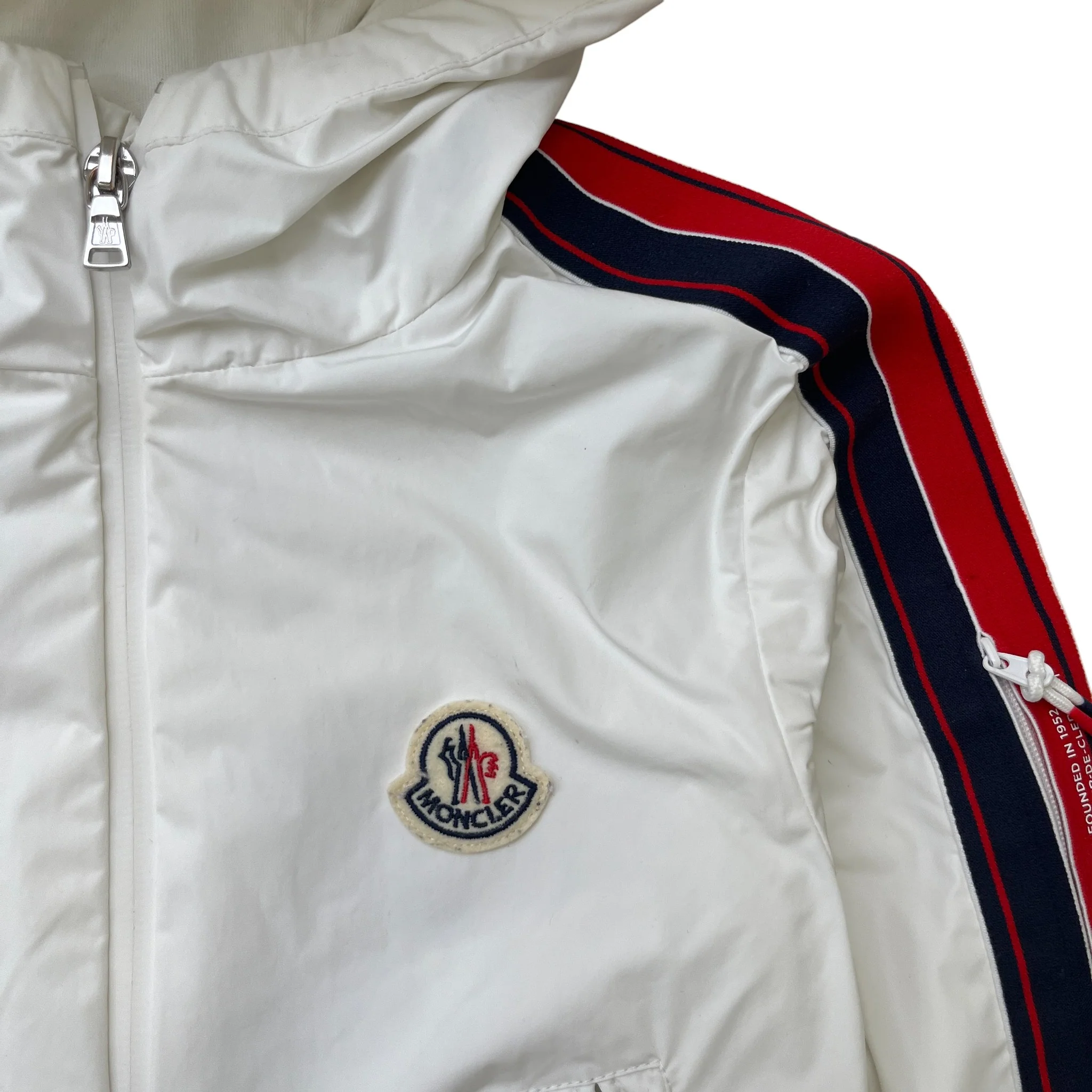 Men's Boys Age 8 Necker Windbreaker Jacket White Size XXS - Image 5