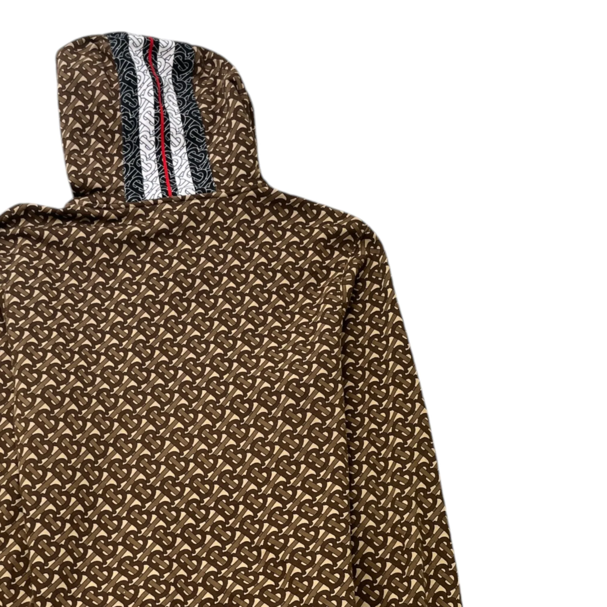 Men's Bridle Tb Monogram Hoodie Brown Size M - Image 4