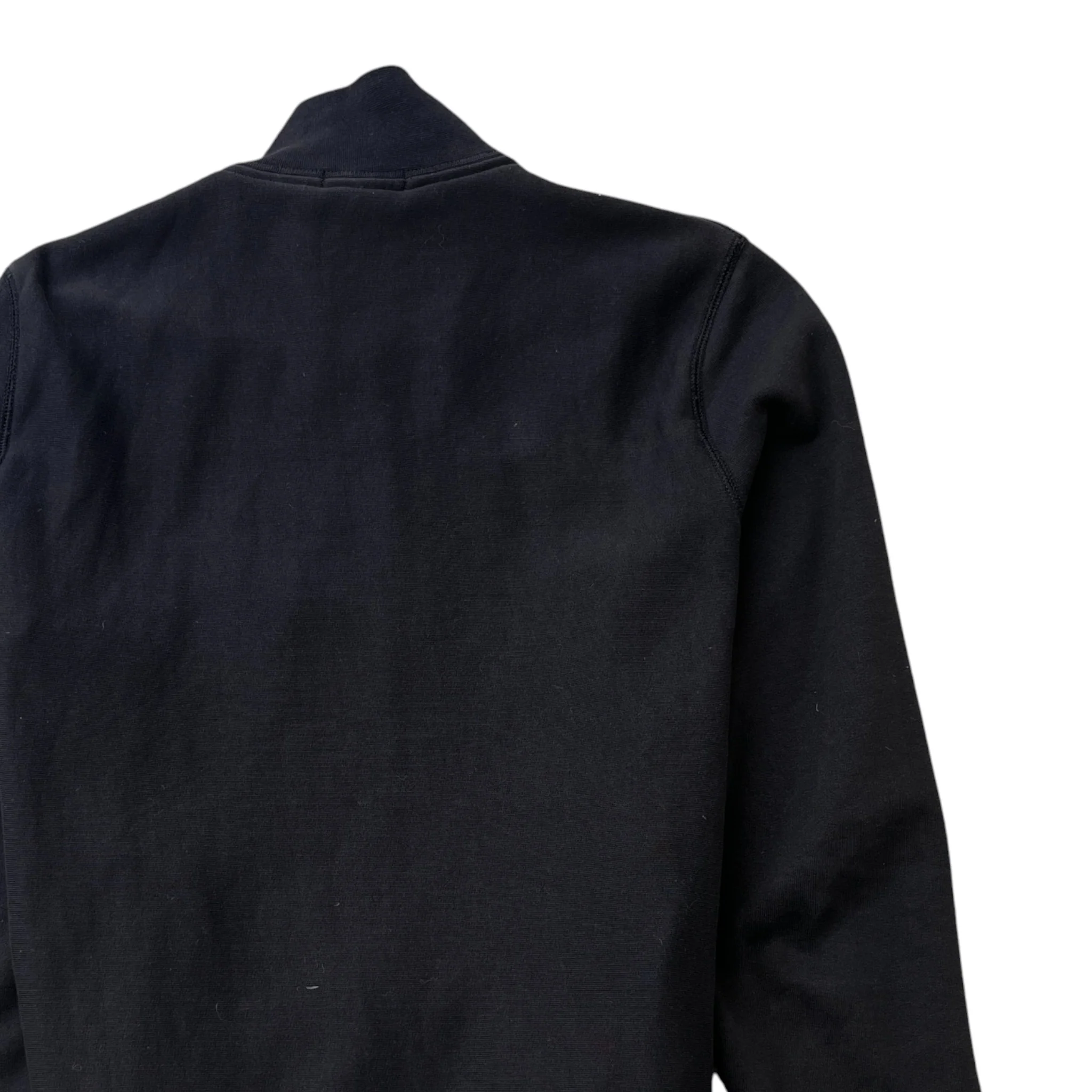 Men's Brit Check Full Zip Sweatshirt Black Size M - Image 4