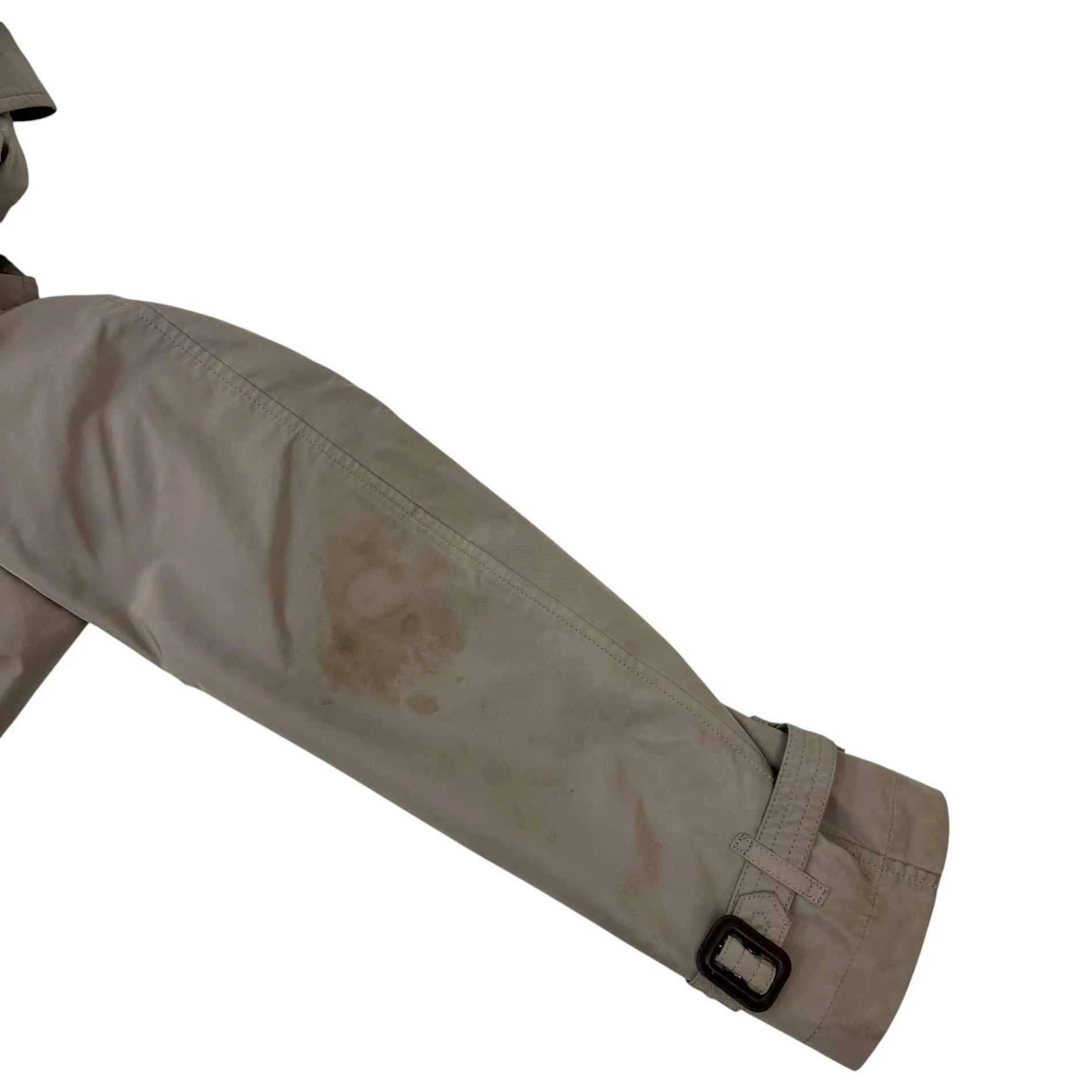 Men's Brit Trench Jacket Beige Size S - Image 9