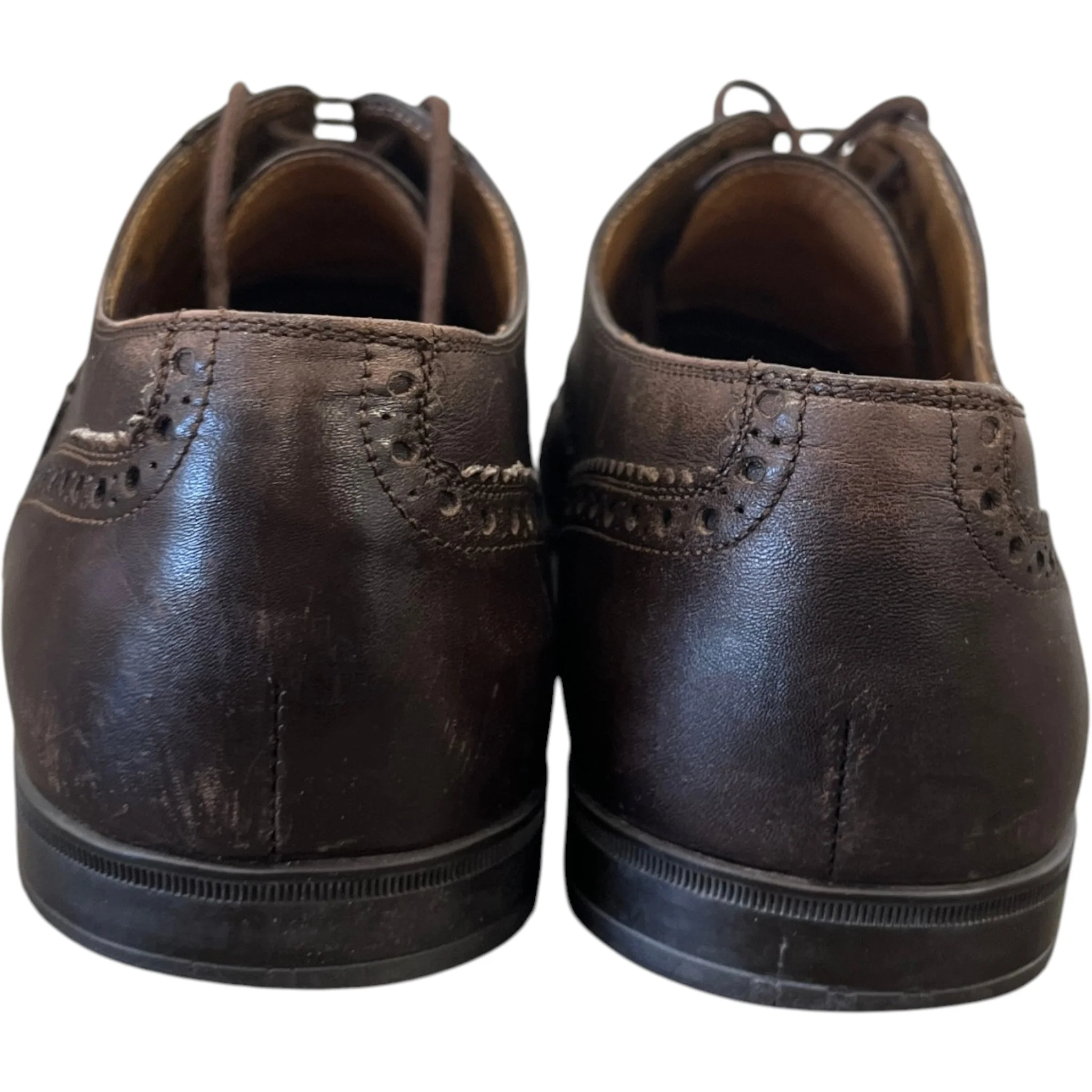Men's Brogue Oxford Loafers Brown Size EU 40.5 / UK 6.5 - Image 7