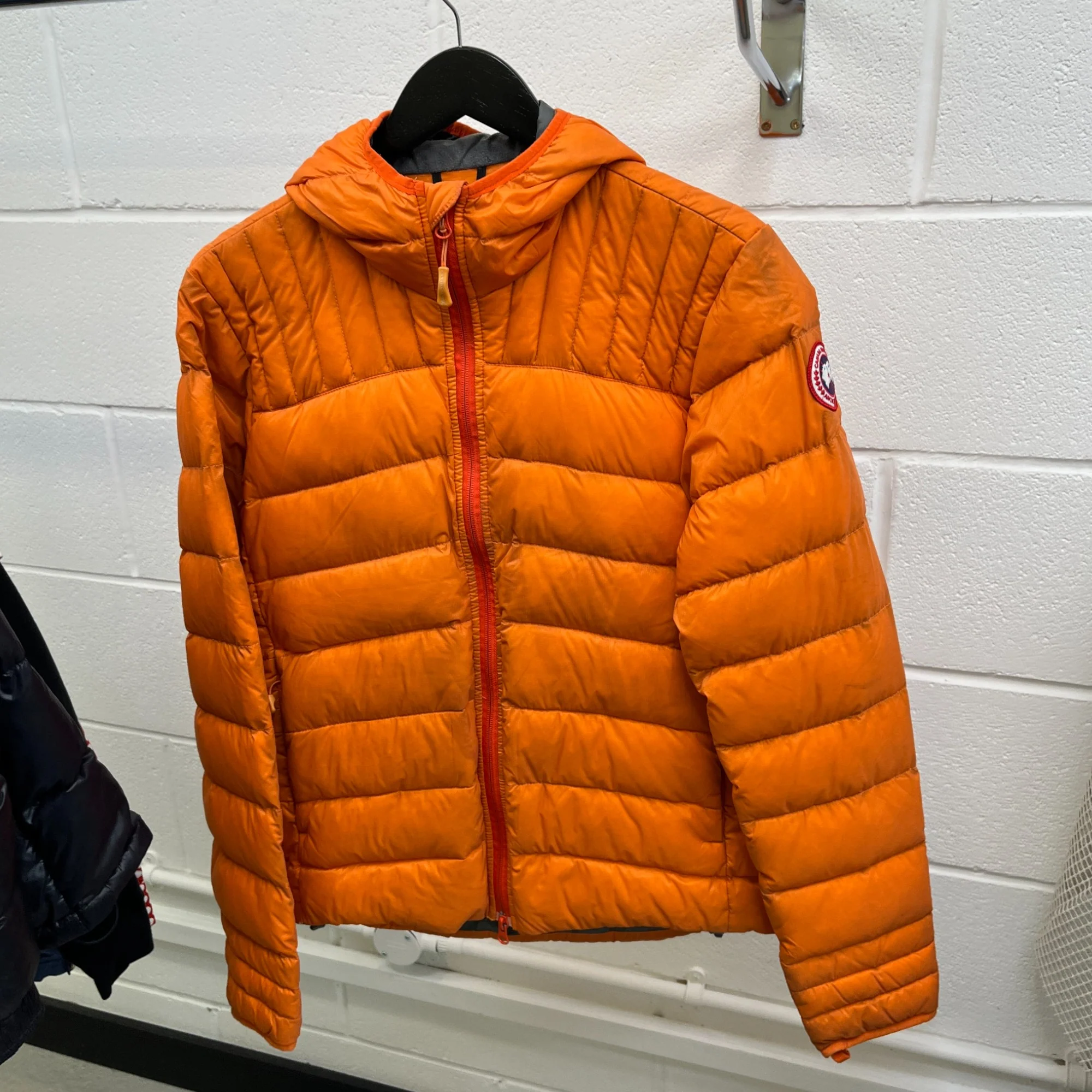 Men's Brookvale Hooded Down Jacket Orange Size S - Image 8