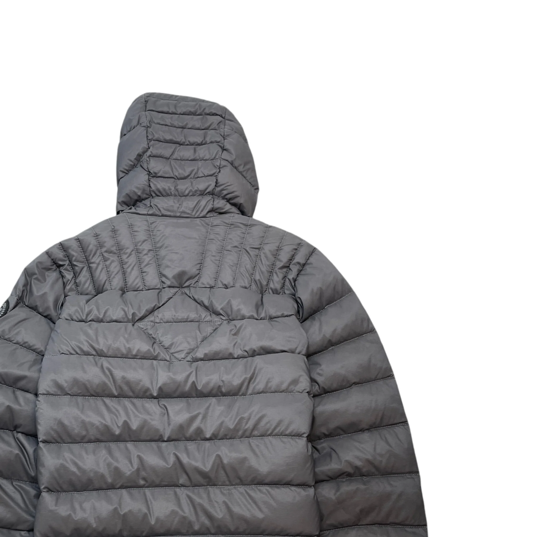Men's Brookvale Hoody Down Jacket Grey Size M - Image 4