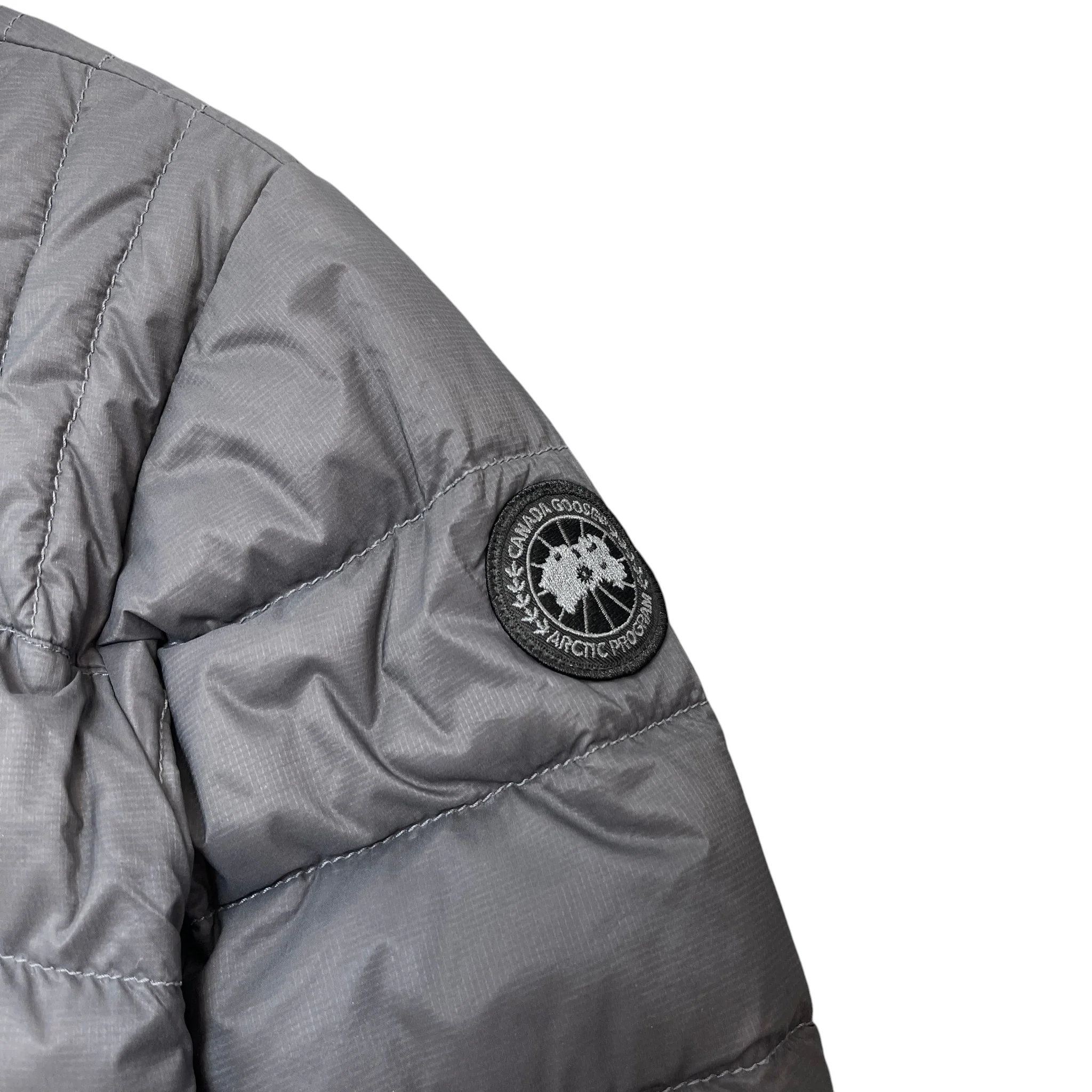 Men's Brookvale Hoody Down Jacket Grey Size M - Image 5