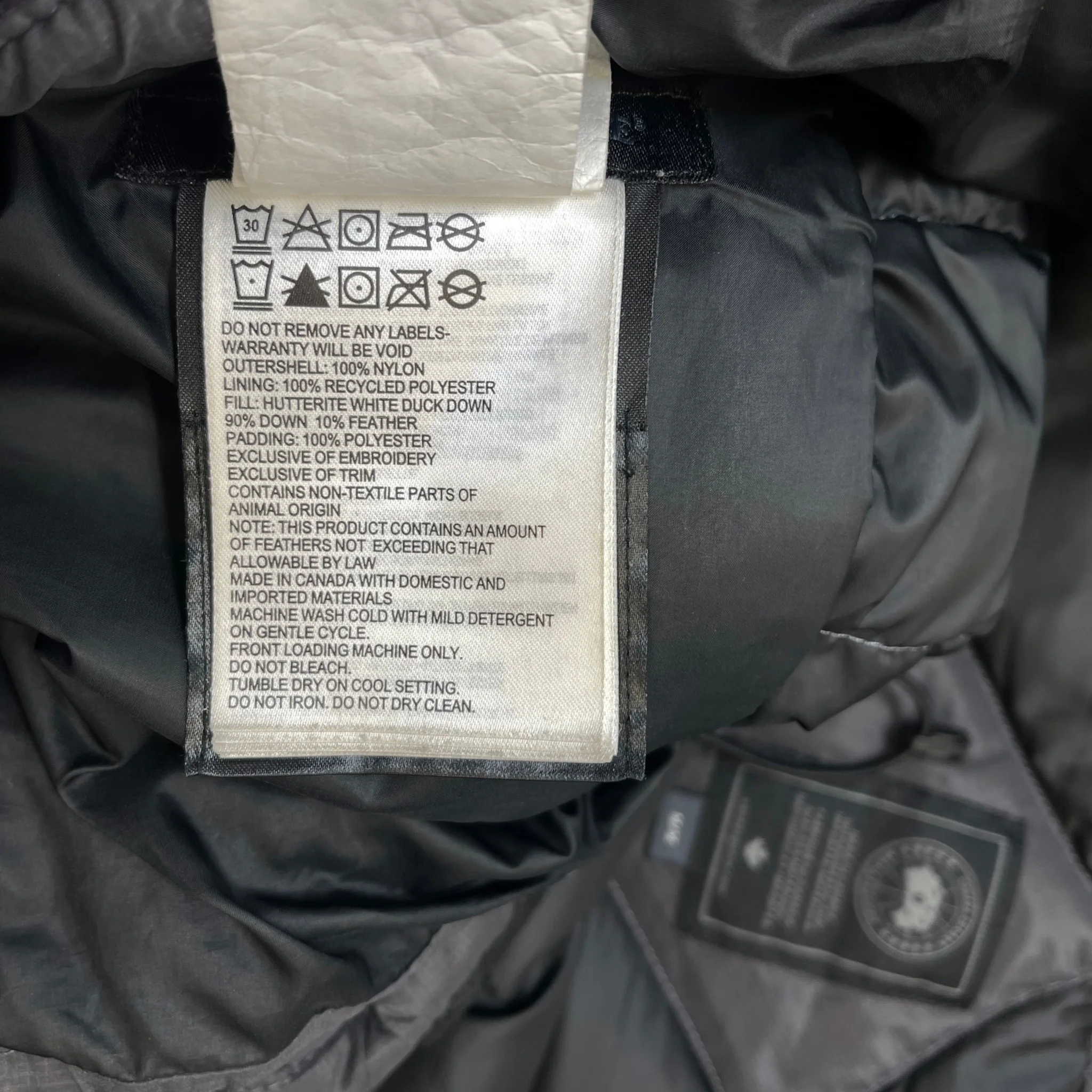 Men's Brookvale Hoody Down Jacket Grey Size M - Image 8