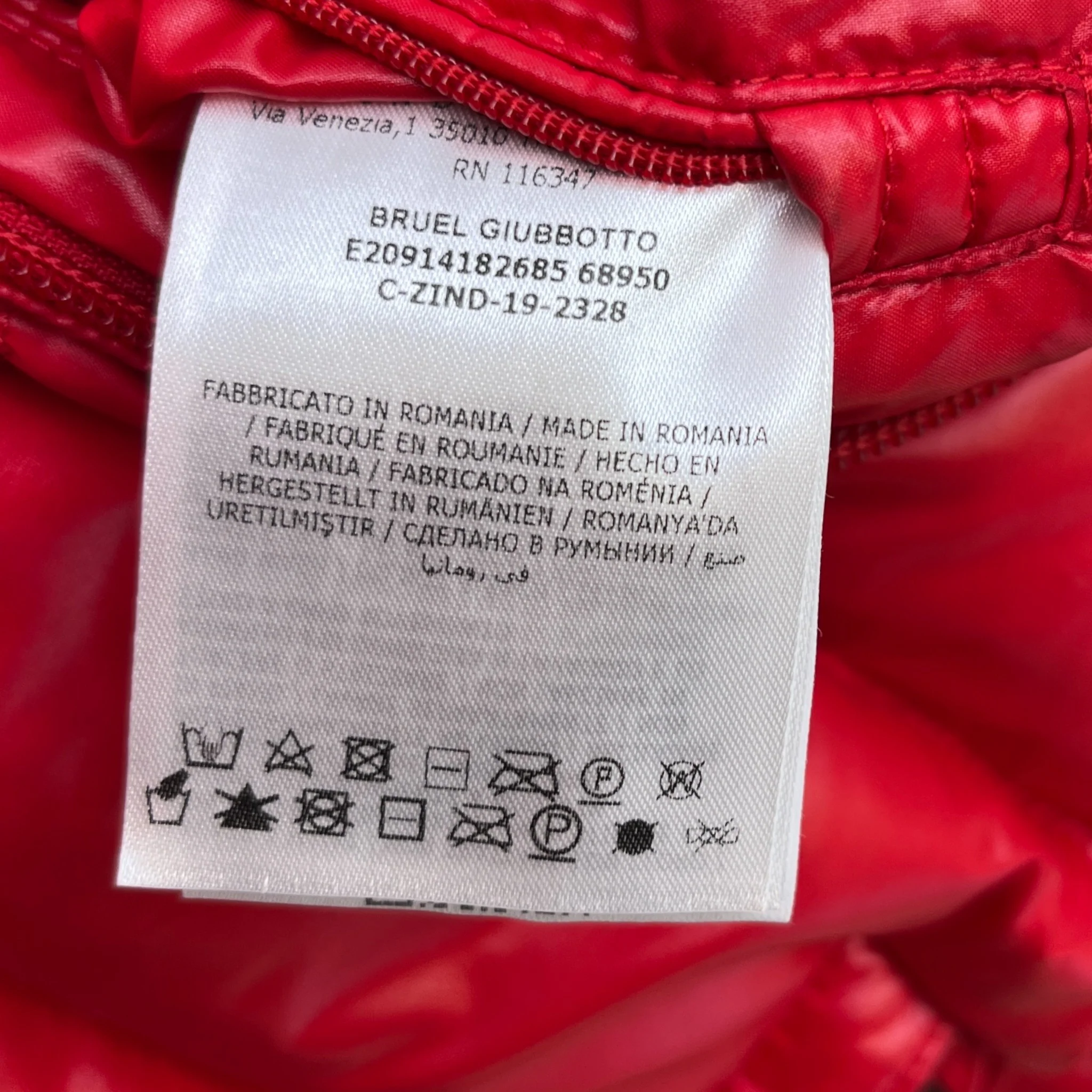 Men's Bruel Down Jacket Red Size 3 / L - Image 9