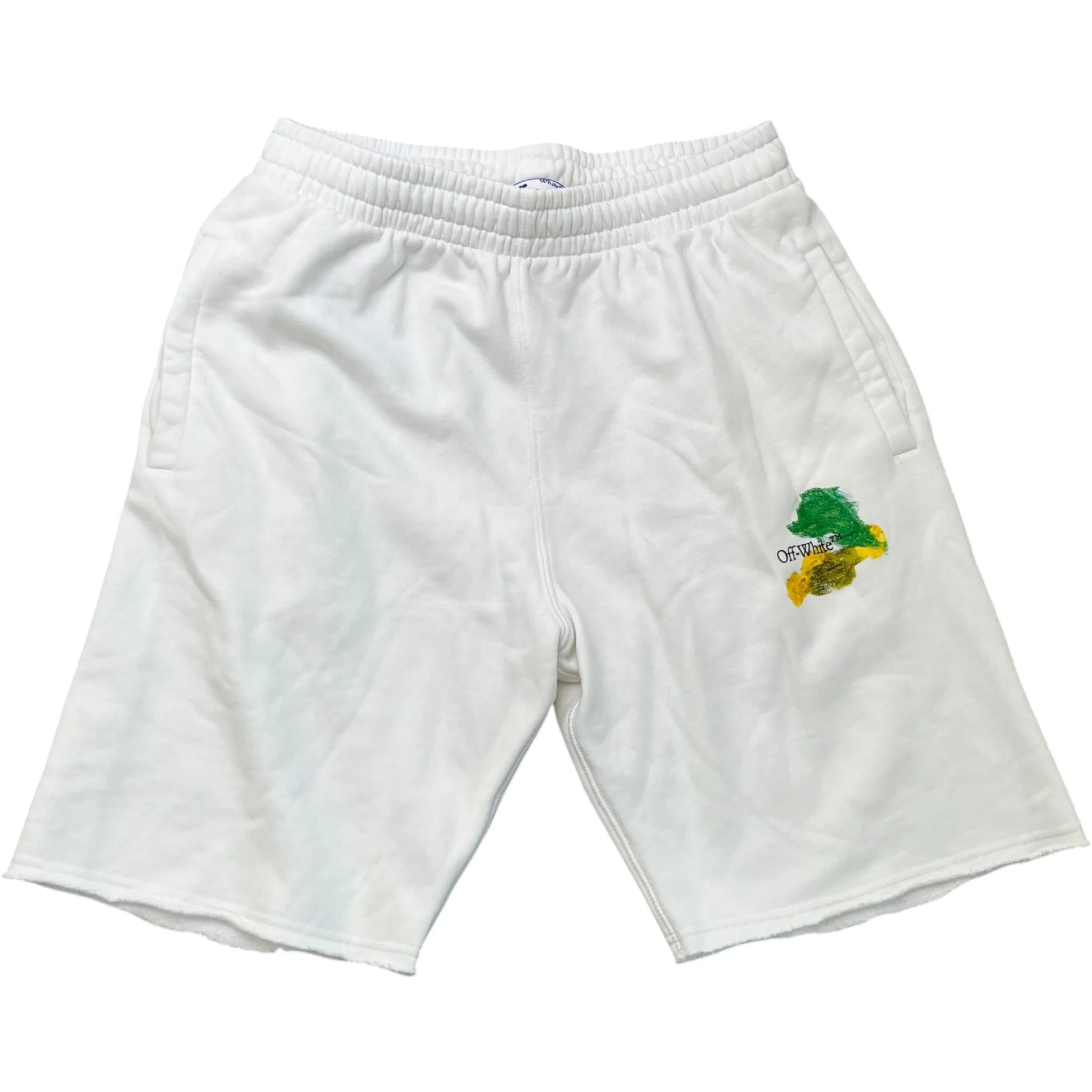 Men's Brush Arrow Shorts White Size S