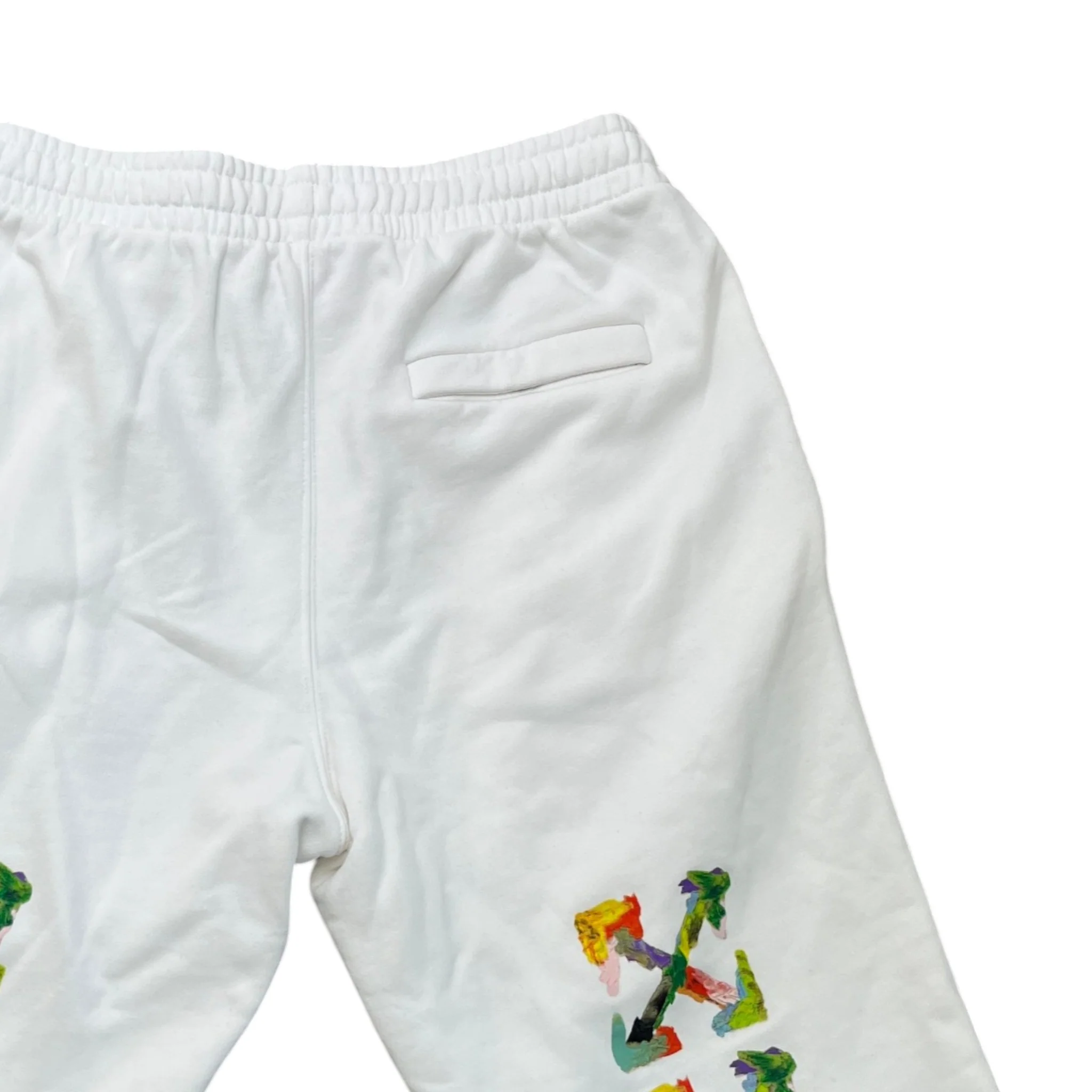Men's Brush Arrow Shorts White Size S - Image 4