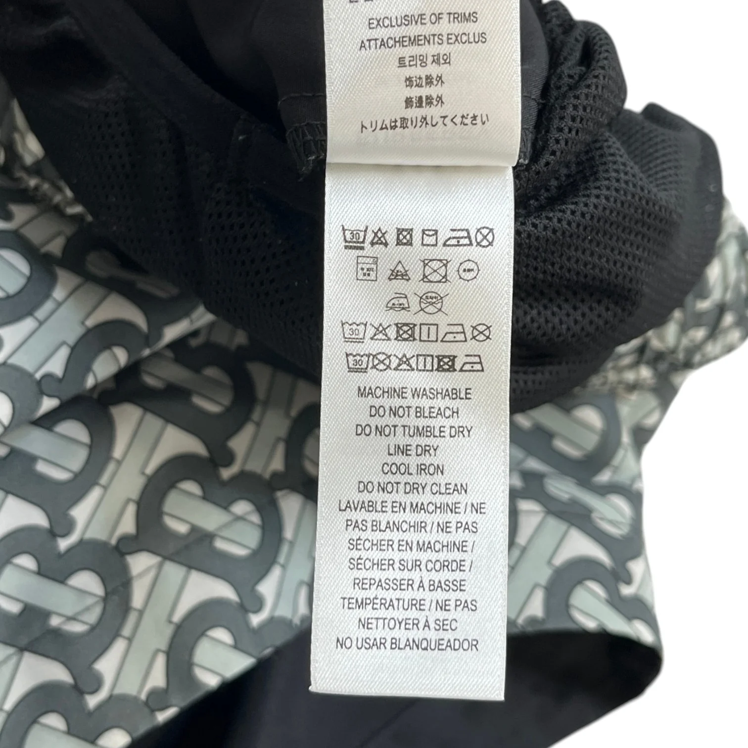Men's Bt Monogram Swim Shorts Grey Size S - Image 7