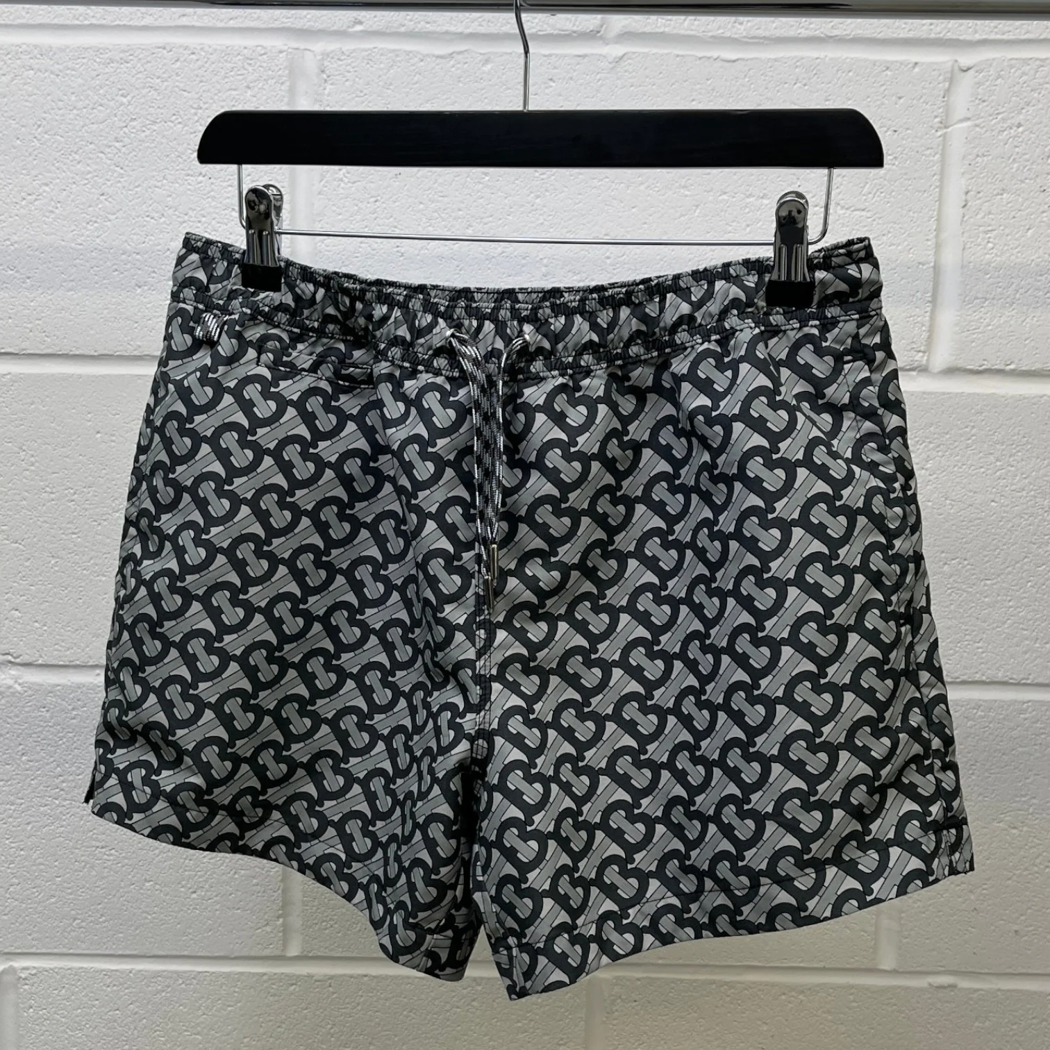 Men's Bt Monogram Swim Shorts Grey Size S - Image 8