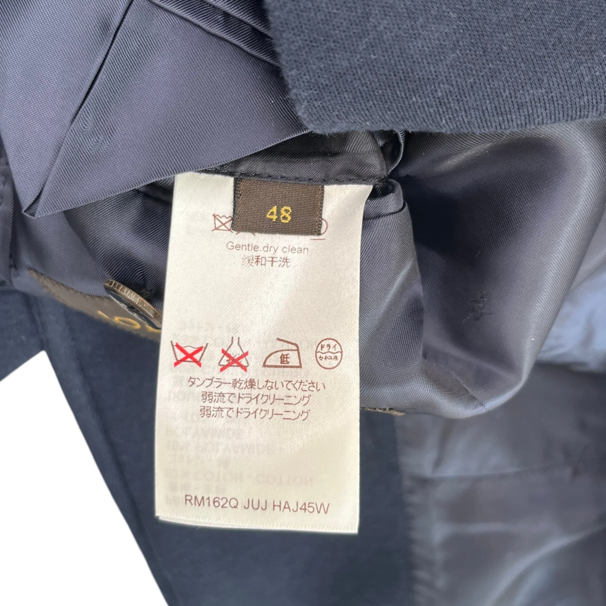 Men's Button Logo Blazer Jacket Navy Size IT 48 / M - Image 7