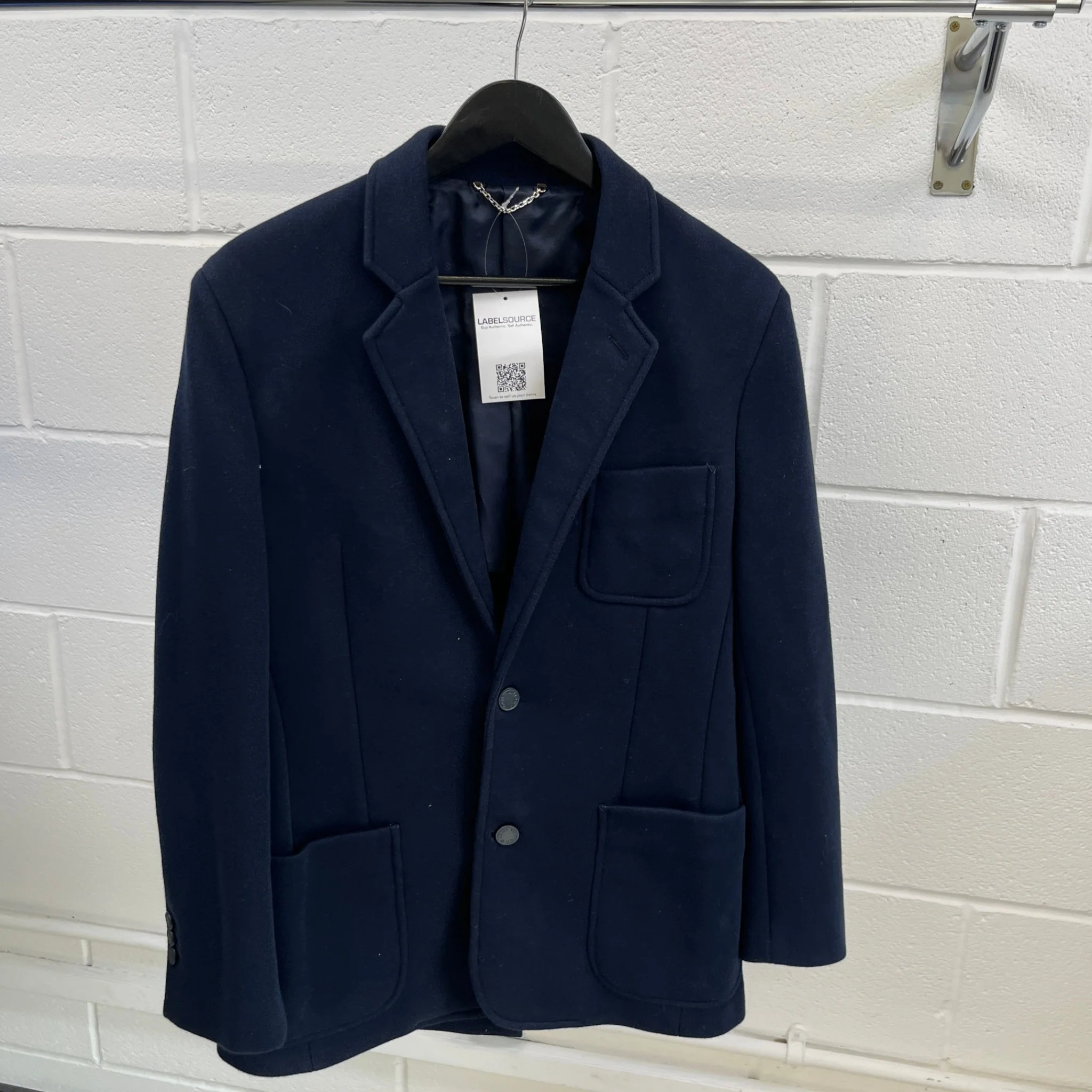 Men's Button Logo Blazer Jacket Navy Size IT 48 / M - Image 9