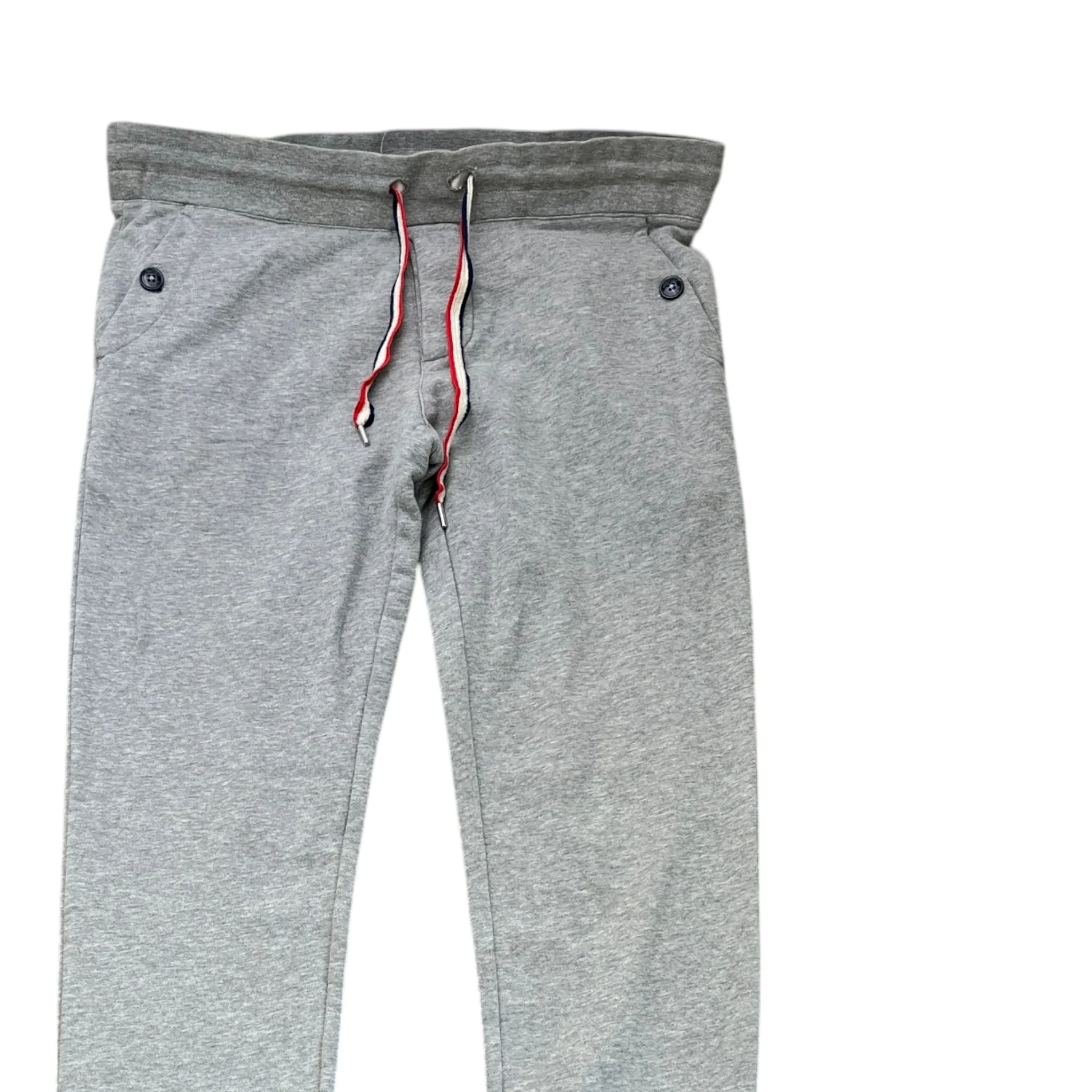 Men's Button Logo Joggers Grey Size M - Image 3