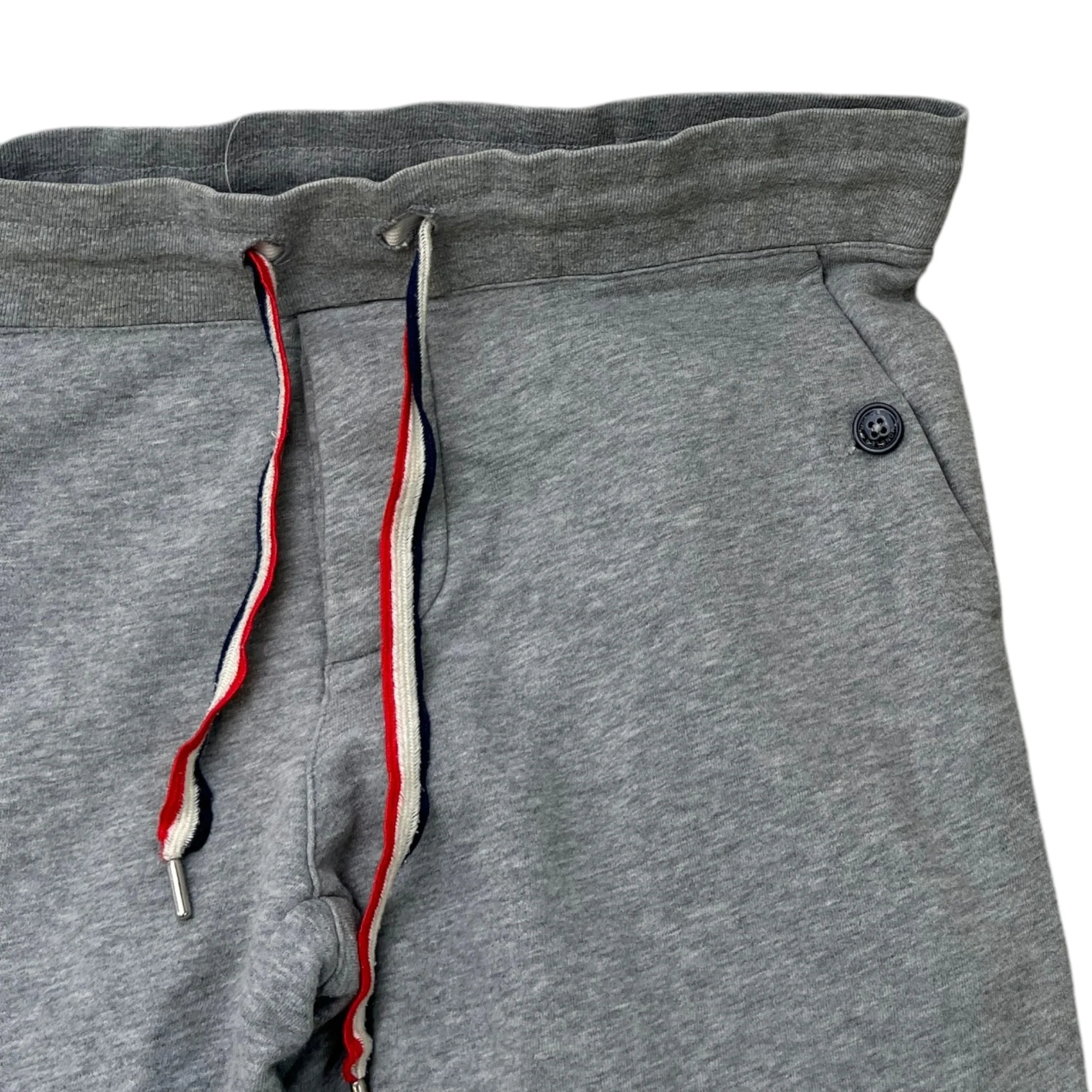 Men's Button Logo Joggers Grey Size M - Image 5
