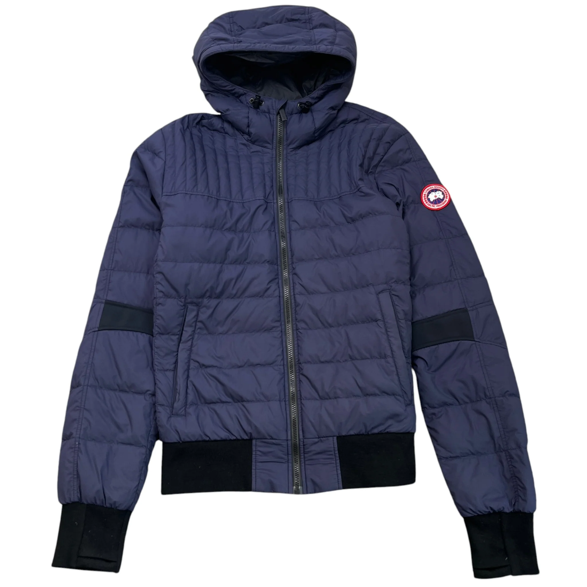 Men's Cabri Hooded Down Jacket Navy Size L