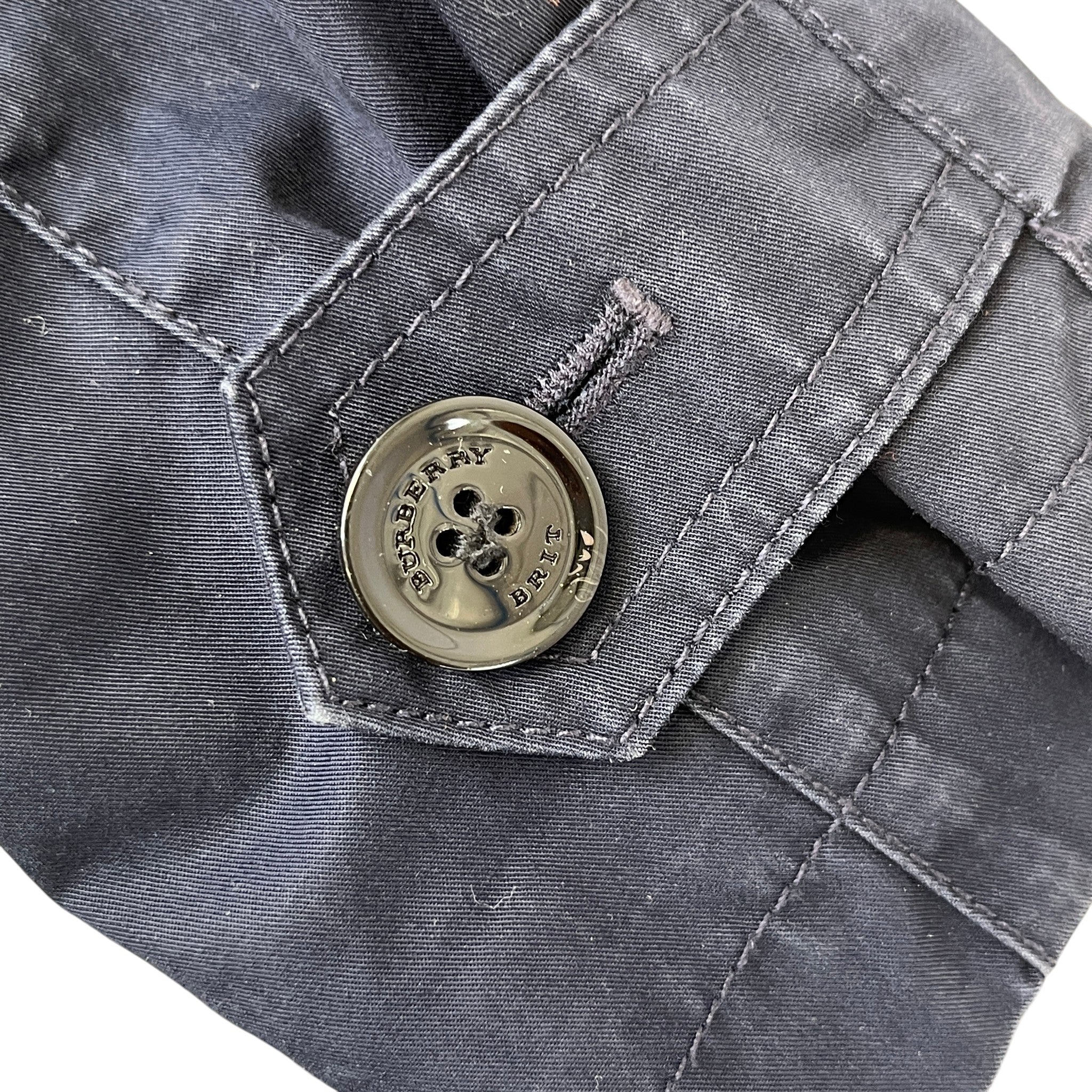 Men's Camden Heritage Trench Jacket Navy Size XS - Image 11