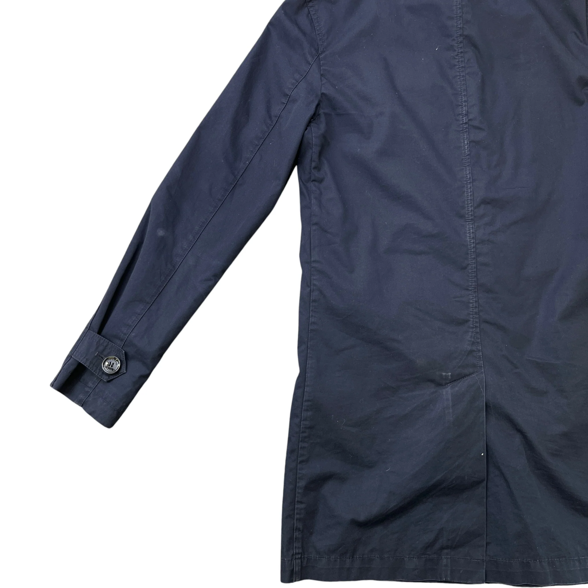 Men's Camden Heritage Trench Jacket Navy Size XS - Image 15