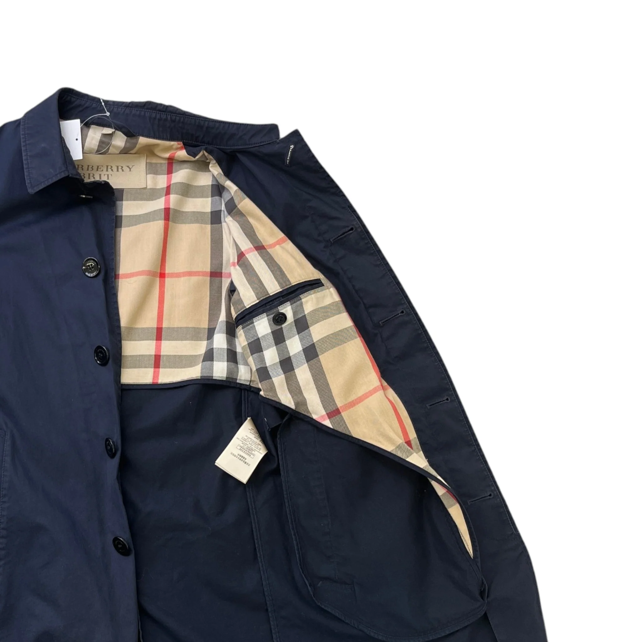 Men's Camden Heritage Trench Jacket Navy Size XS - Image 20