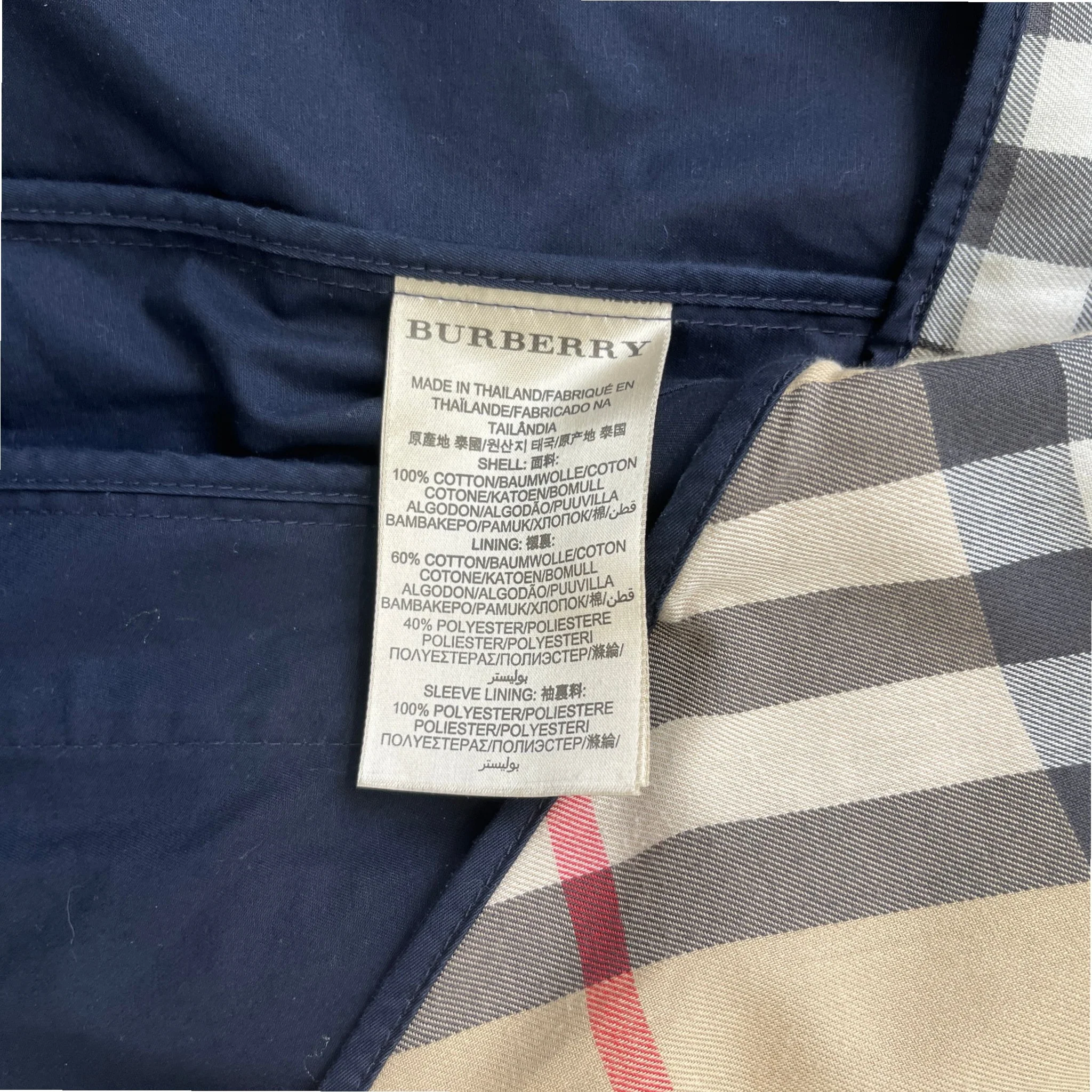 Men's Camden Heritage Trench Jacket Navy Size XS - Image 21