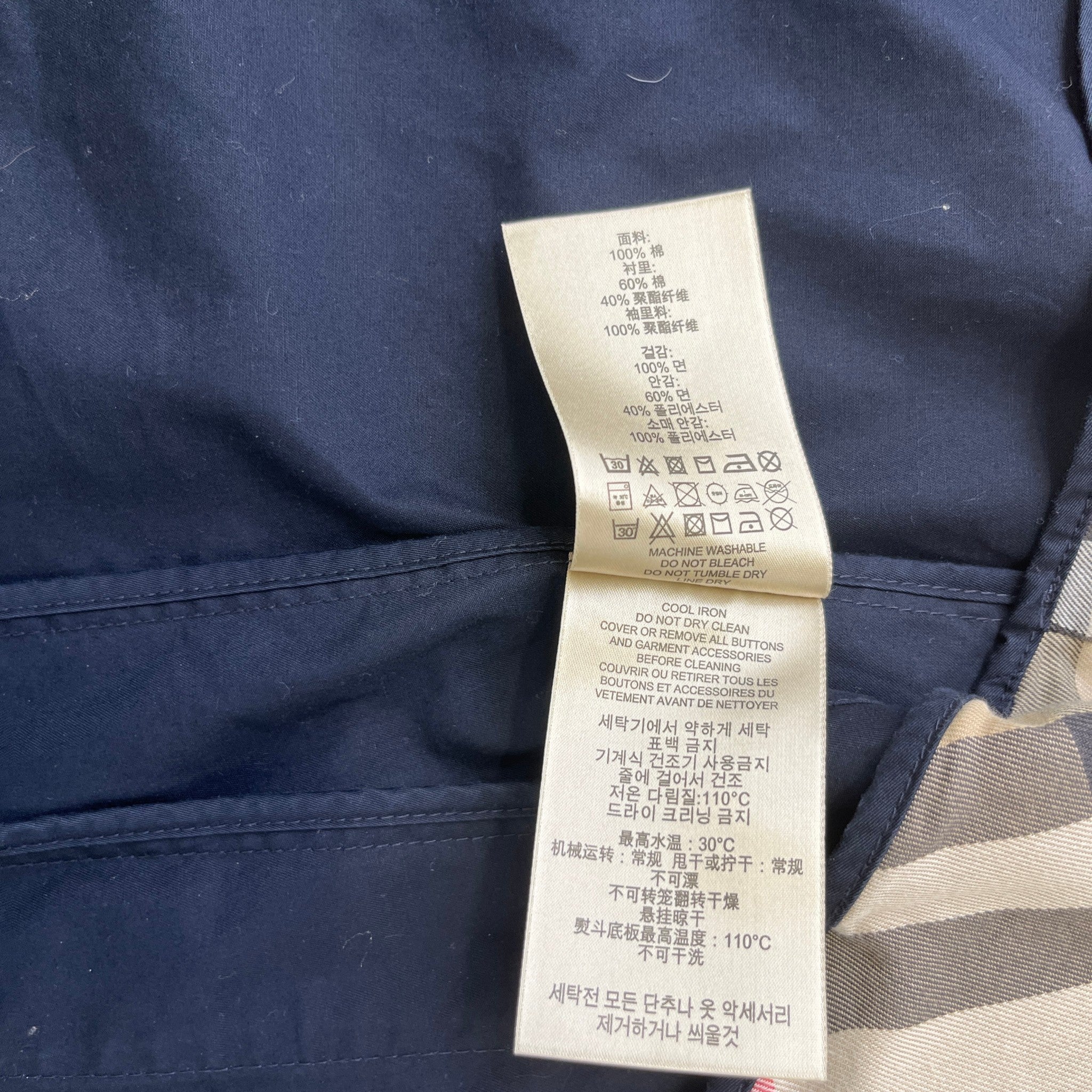 Men's Camden Heritage Trench Jacket Navy Size XS - Image 22