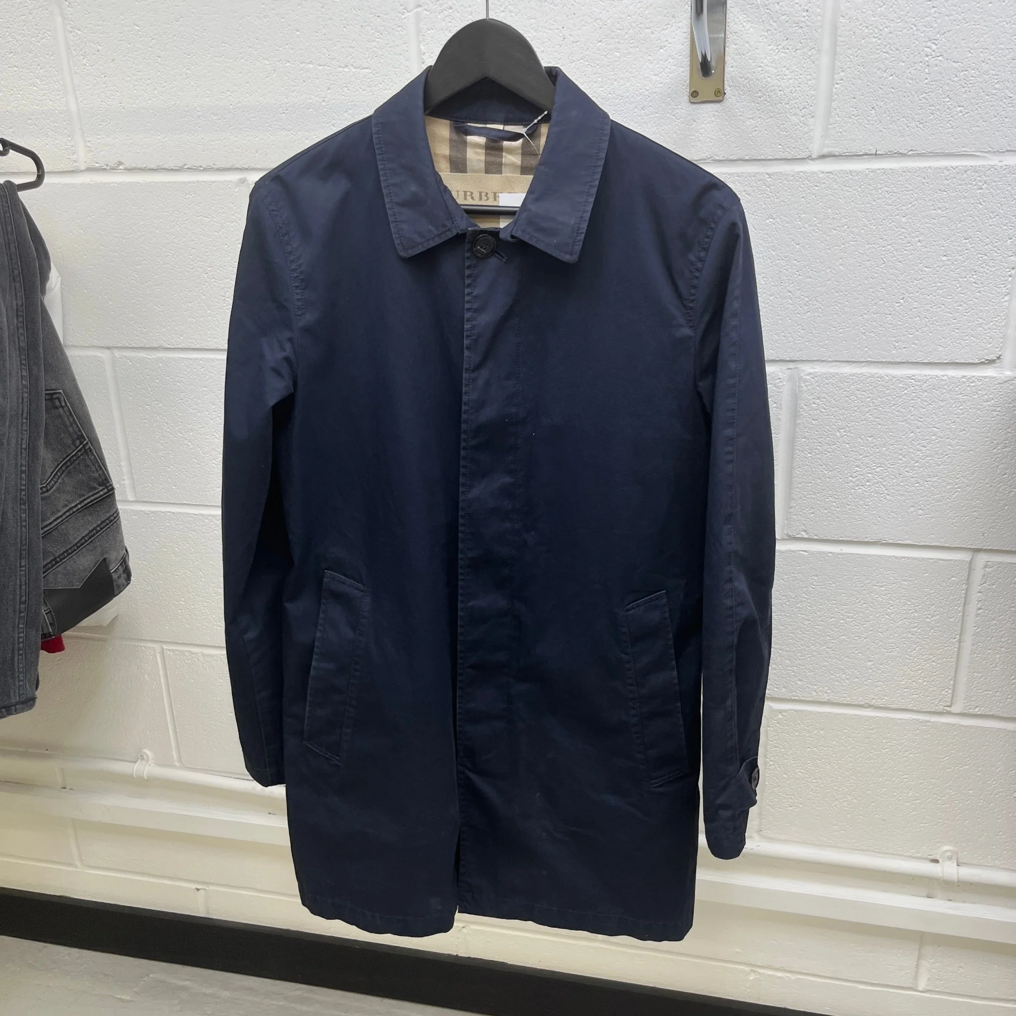 Men's Camden Heritage Trench Jacket Navy Size XS - Image 32
