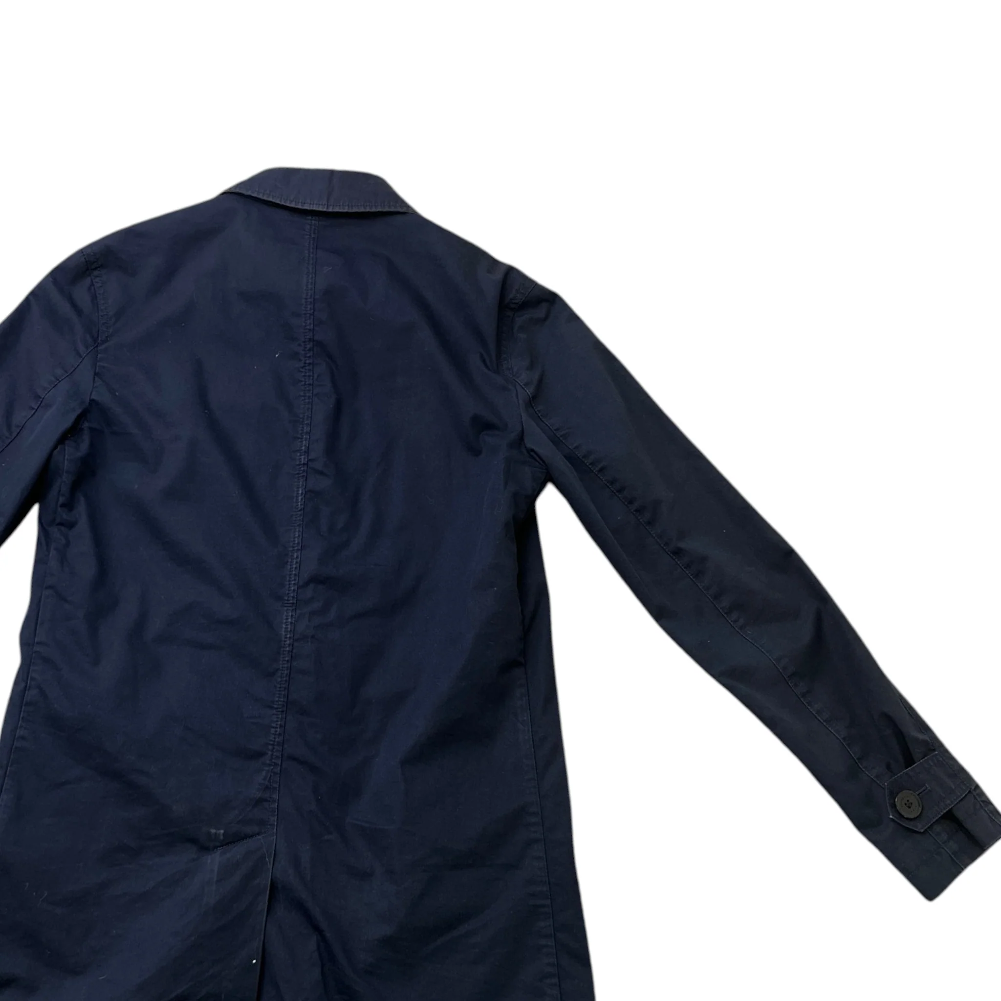 Men's Camden Heritage Trench Jacket Navy Size XS - Image 4