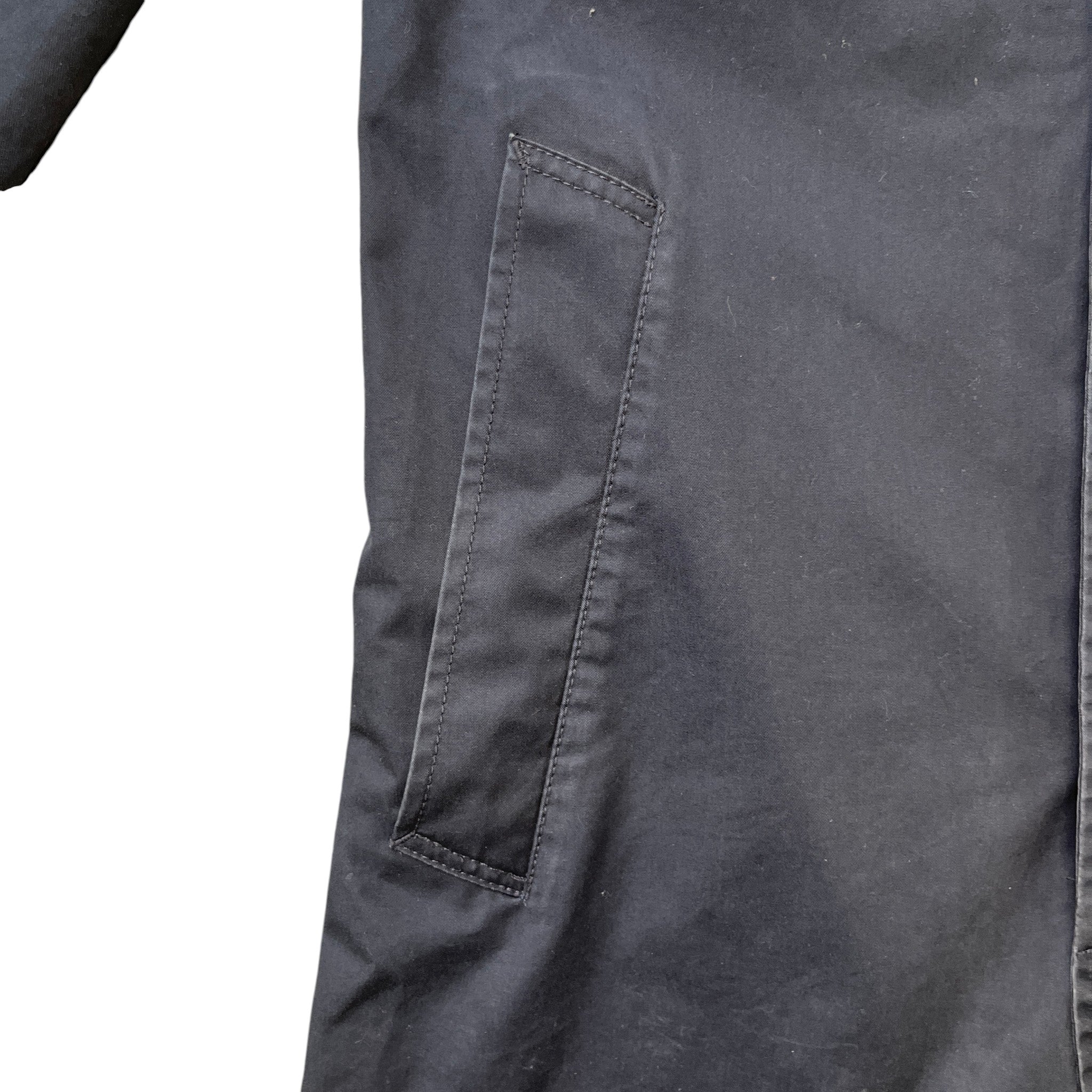 Men's Camden Heritage Trench Jacket Navy Size XS - Image 7