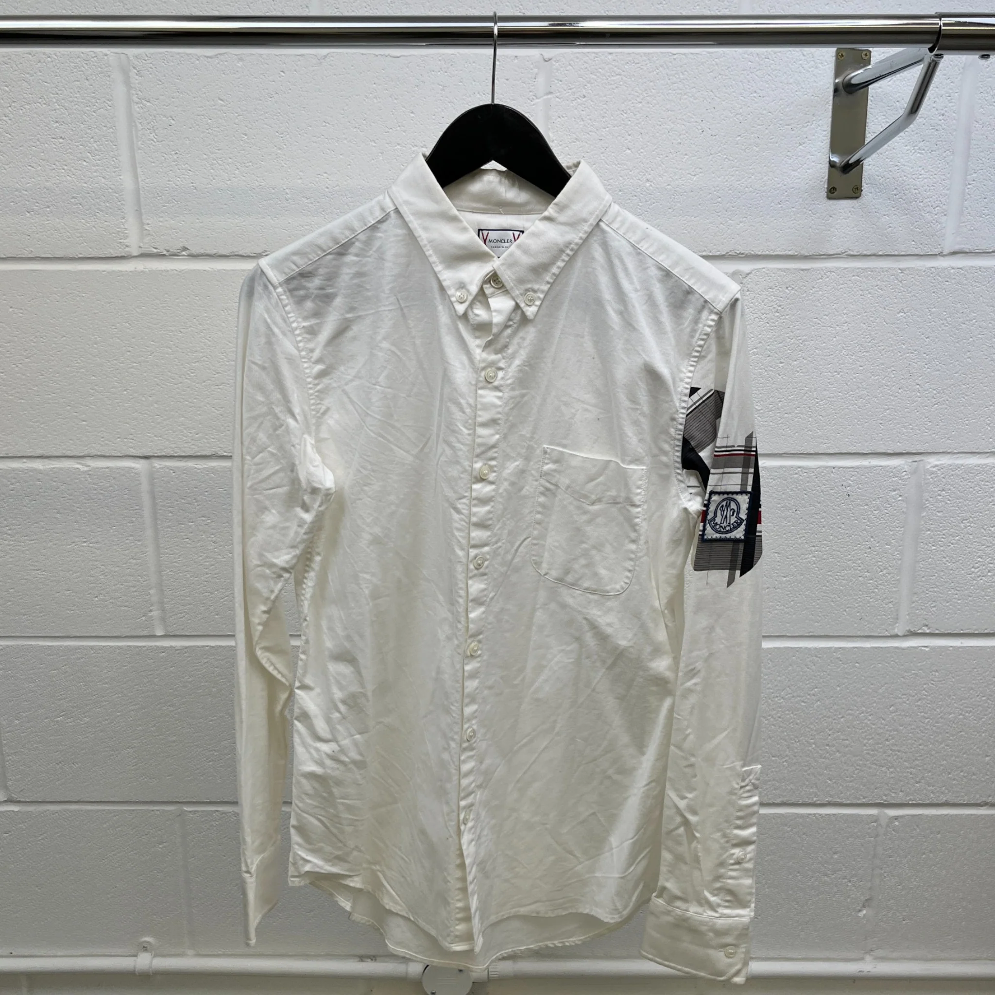 Men's Camicia Long Sleeve Shirt White Size S - Image 8