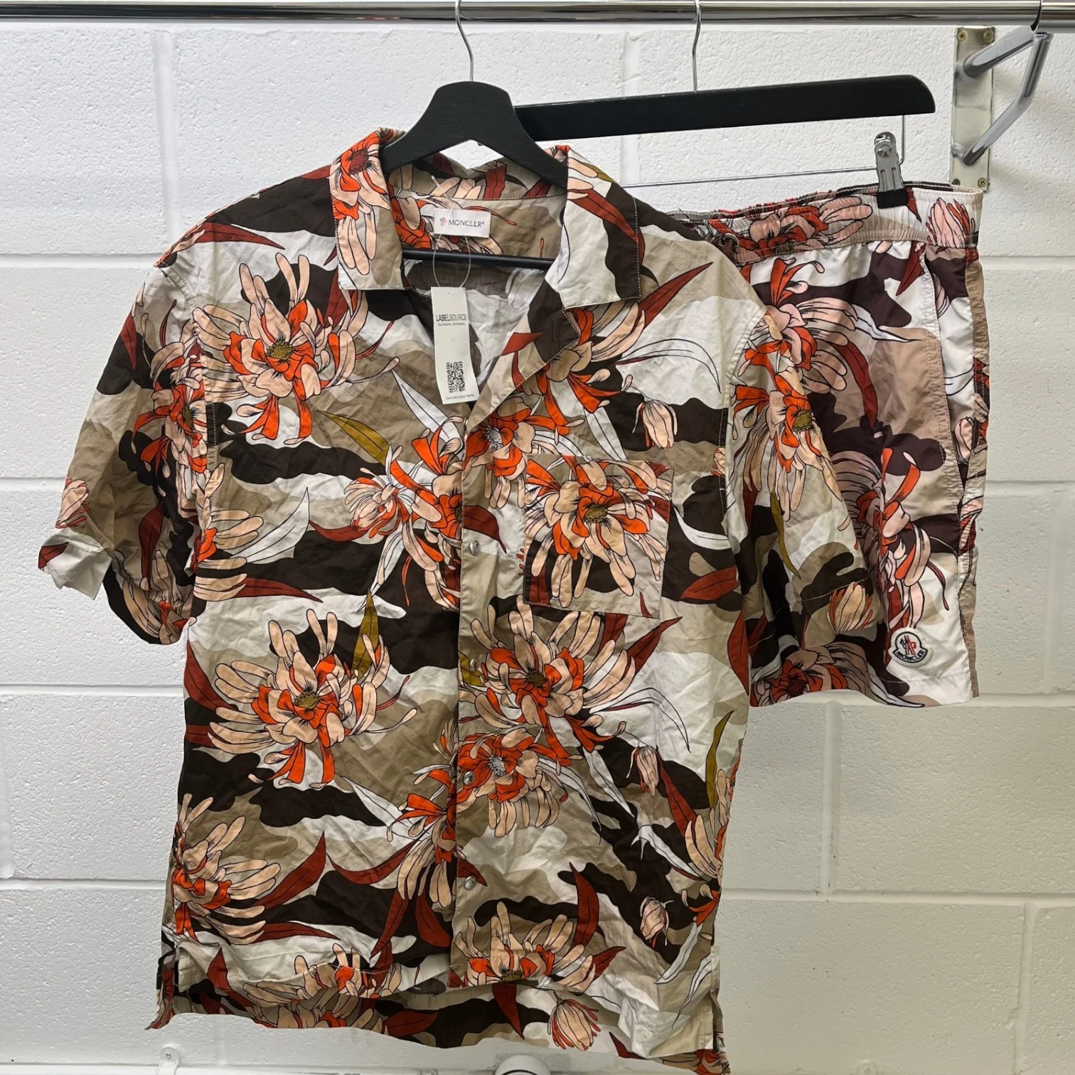 Men's Camicia Swim Shorts And Shirt Full Tracksuit Orange Size XL - Image 17