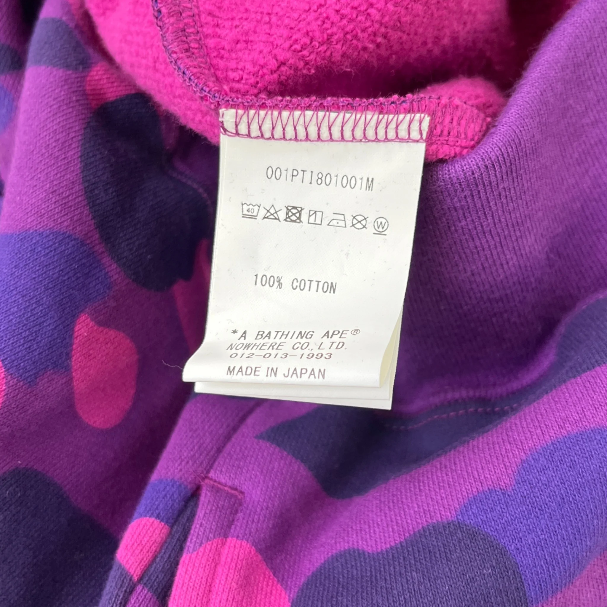 Men's Camo Joggers Purple Size L - Image 7