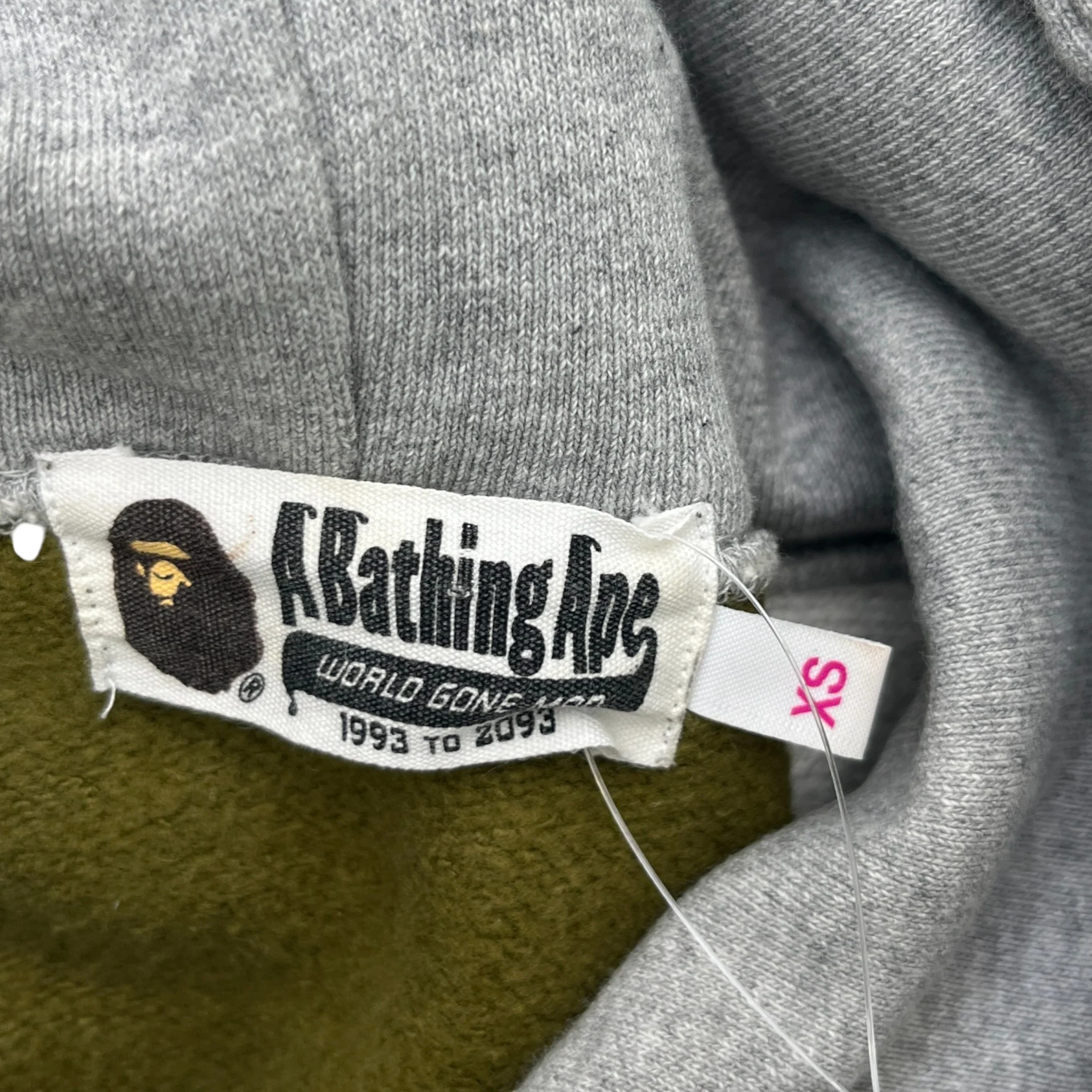Men's Camouflage Hoodie Grey Size XS - Image 7