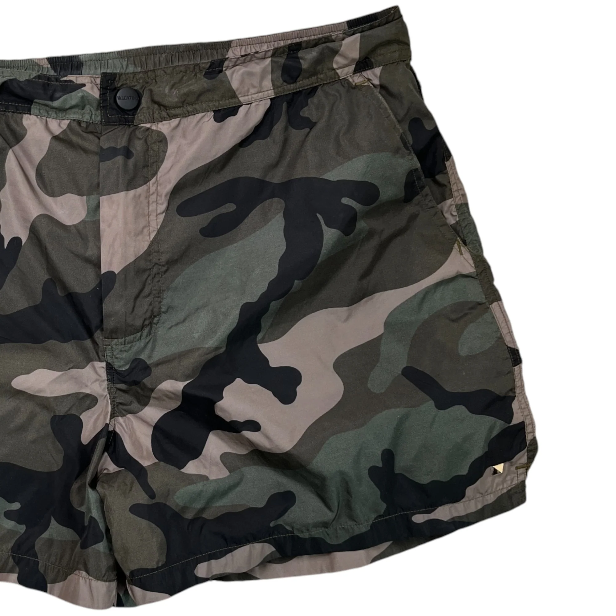 Men's Camouflage Swim Shorts Khaki Size W30 / IT 46 - Image 3