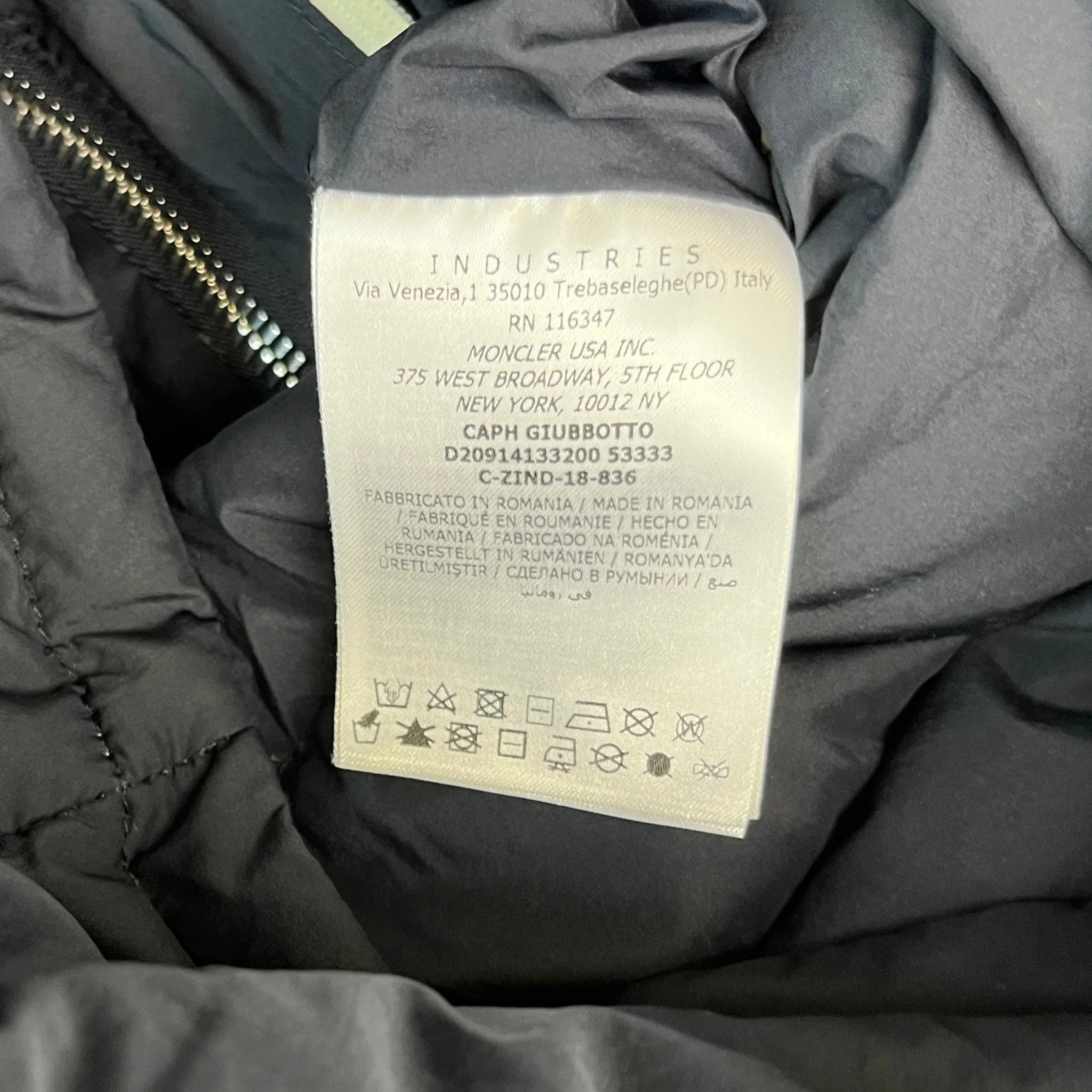Men's Caph Down Jacket Navy Size 6 / XXXL - Image 9