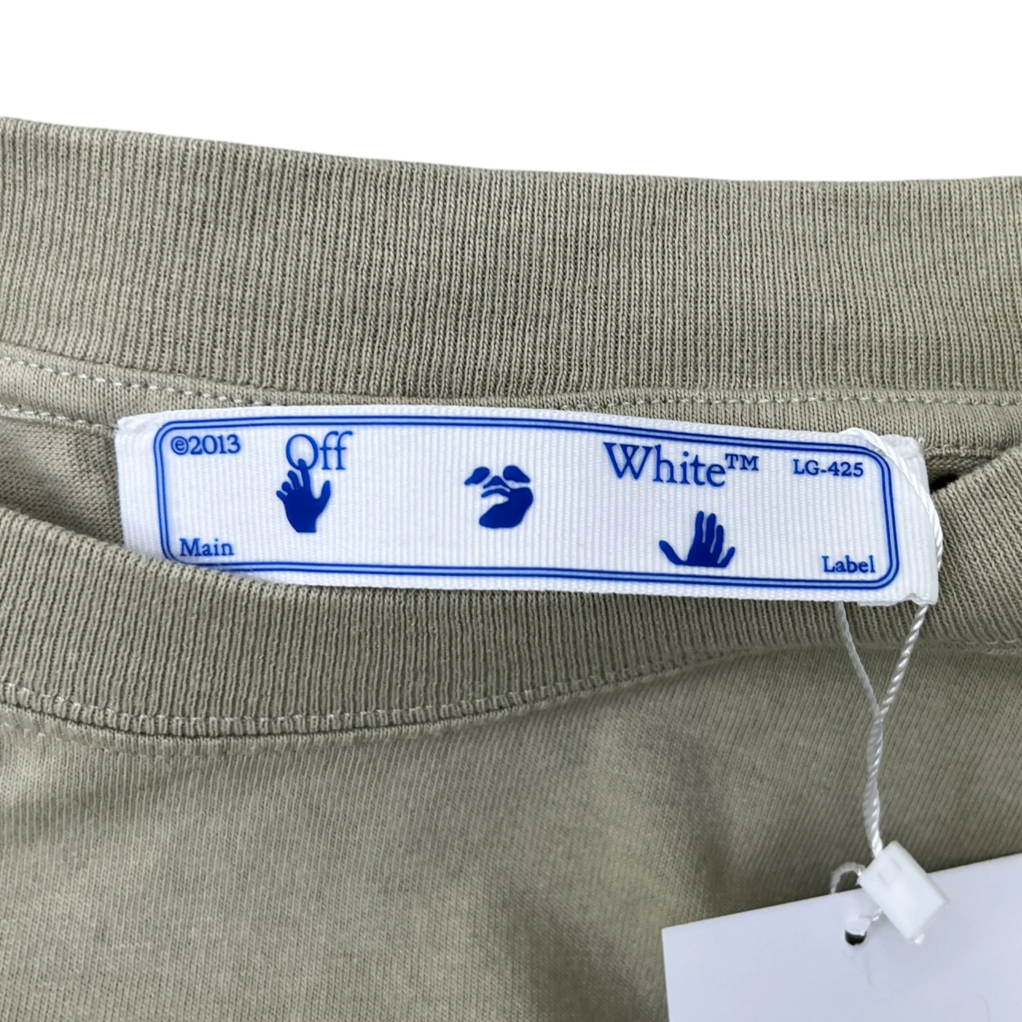 Men's Caravaggio Hand Graphic T-Shirt Beige Size M - Image 8