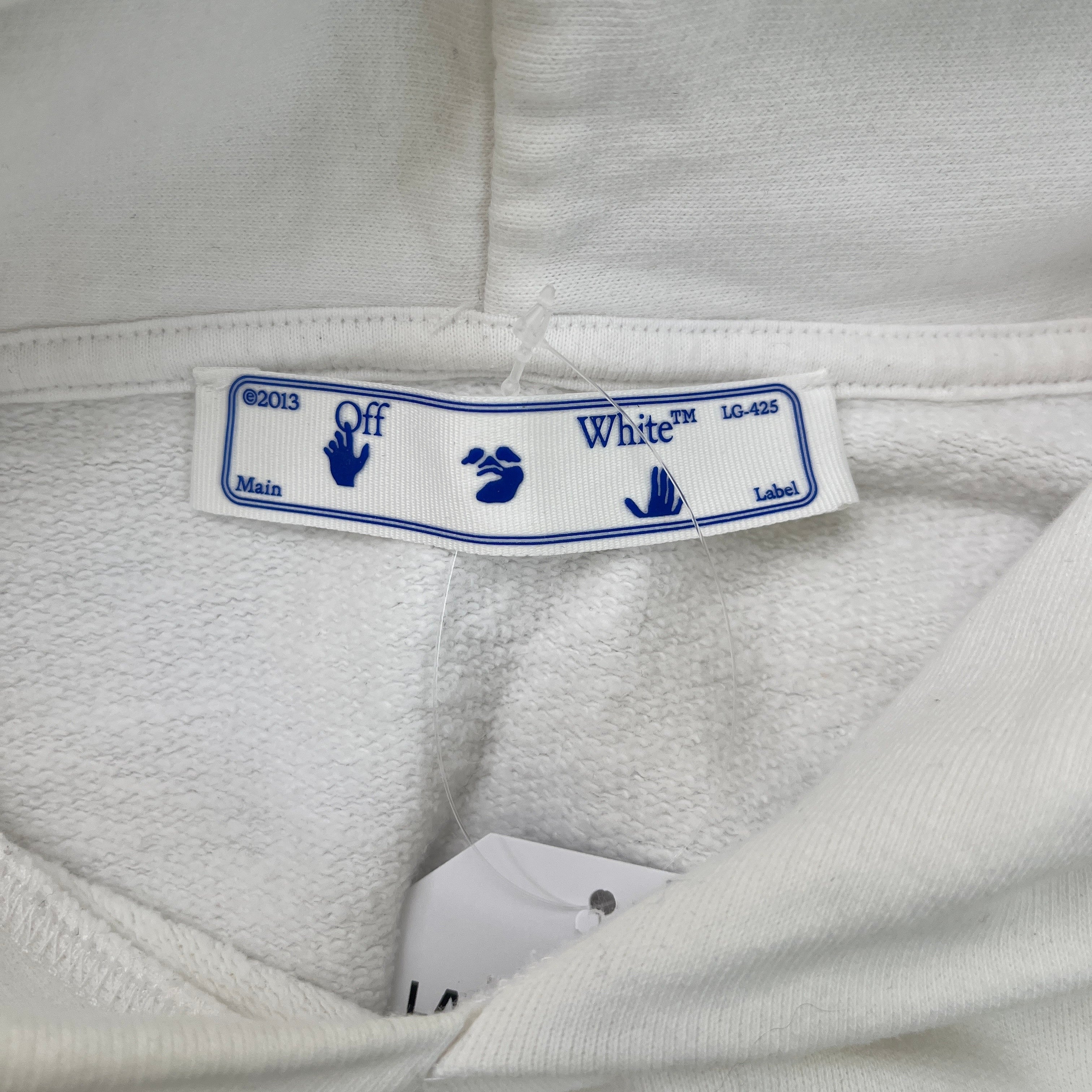 Men's Caravaggio Print Hoodie White Size S - Image 5