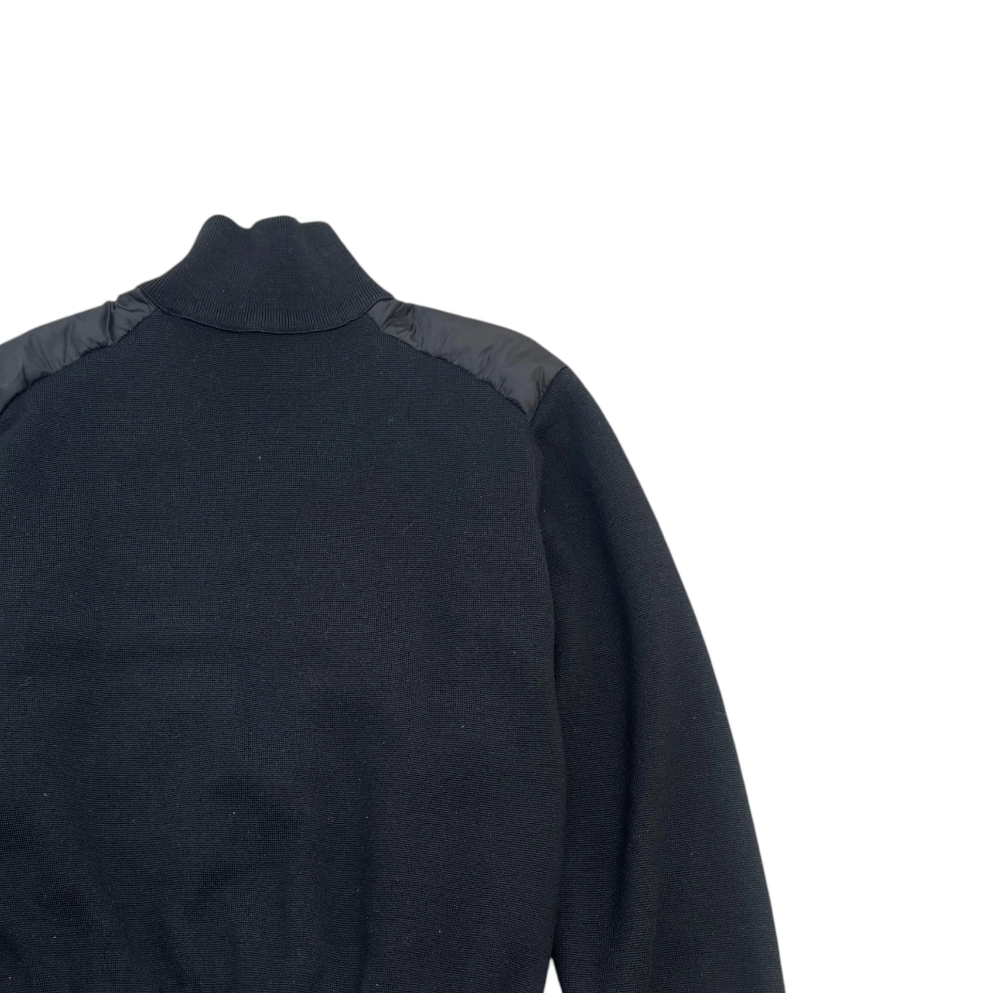Men's Cardigan Tricot Down Jacket Black Size XXL - Image 4