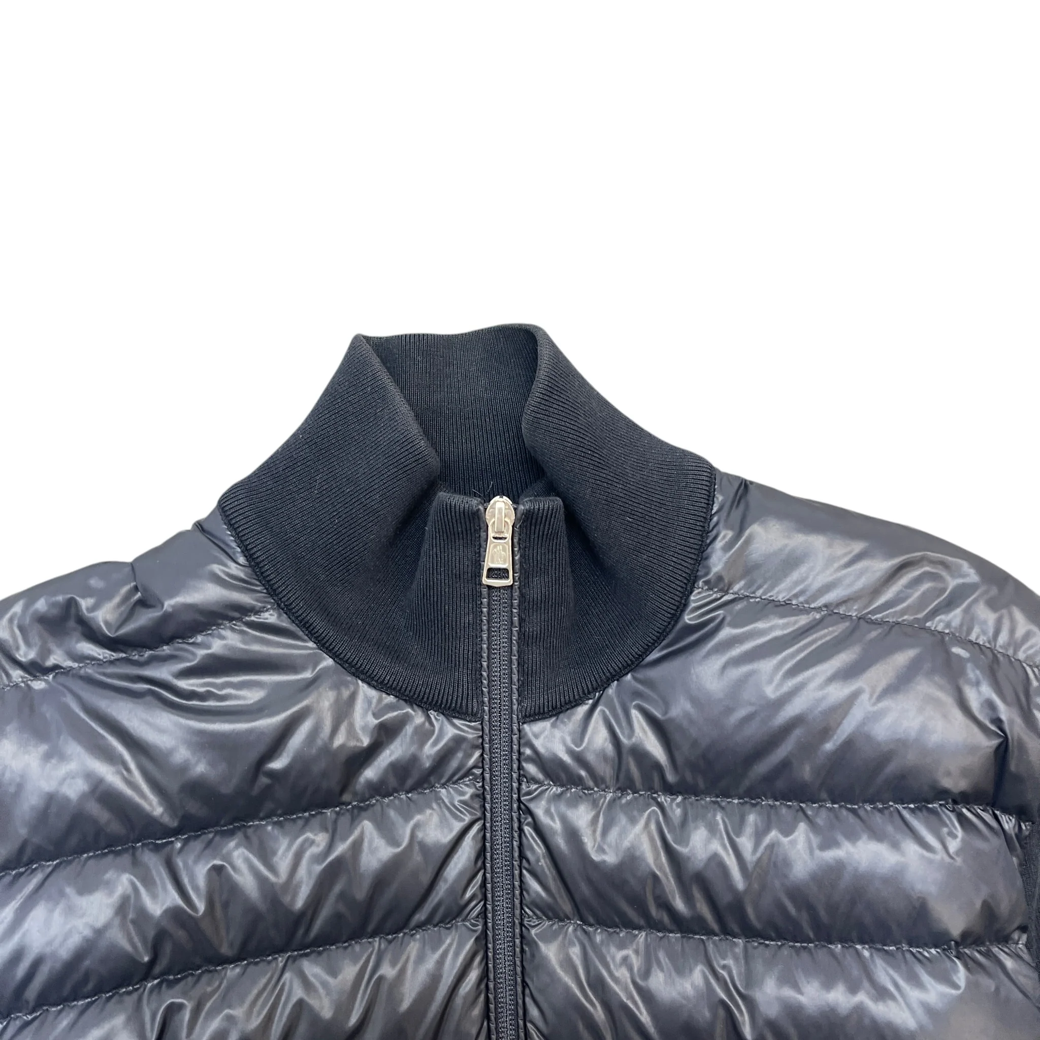 Men's Cardigan Tricot Jacket Navy Size L - Image 6