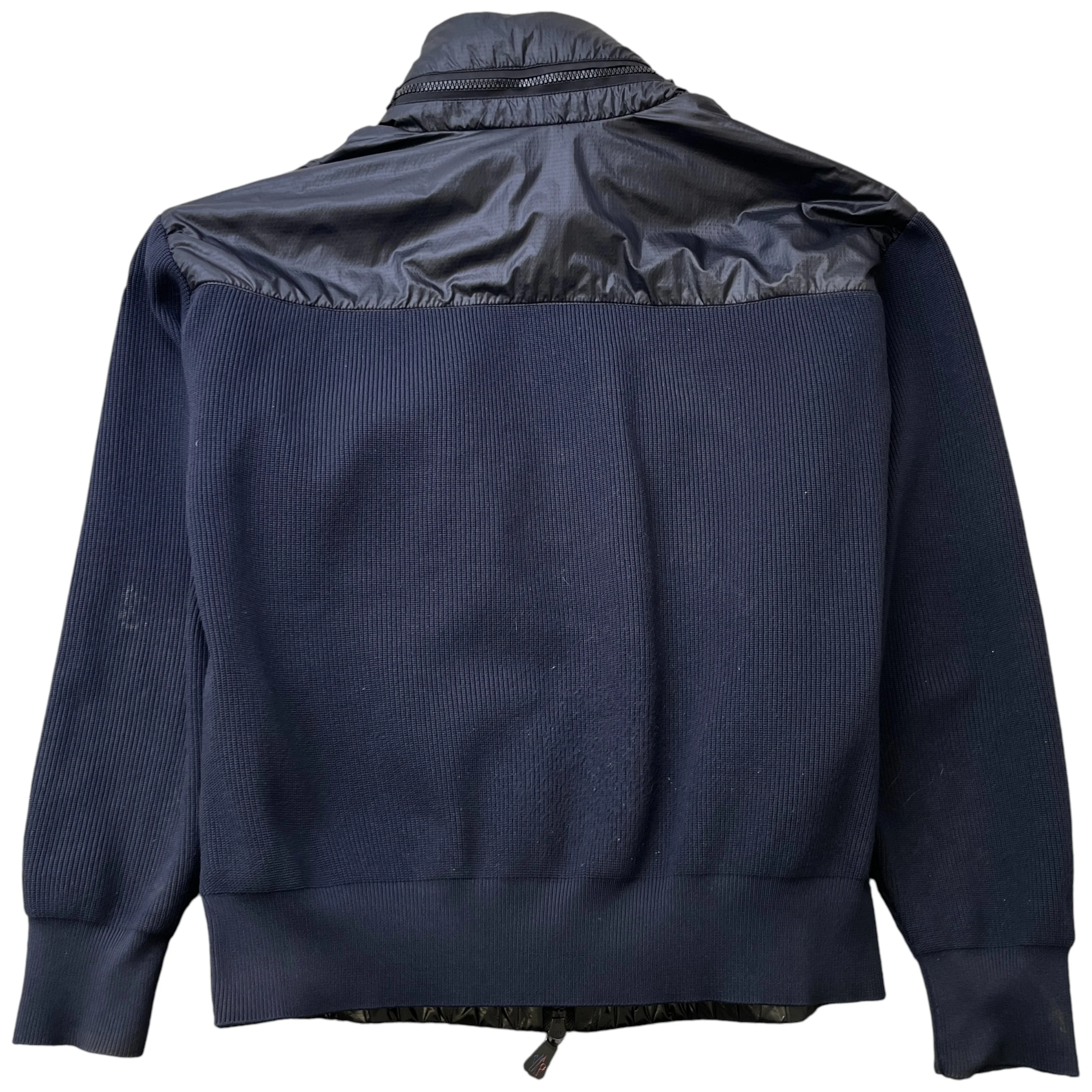 Men's Cardigan Tricot Jacket Navy Size S - Image 2