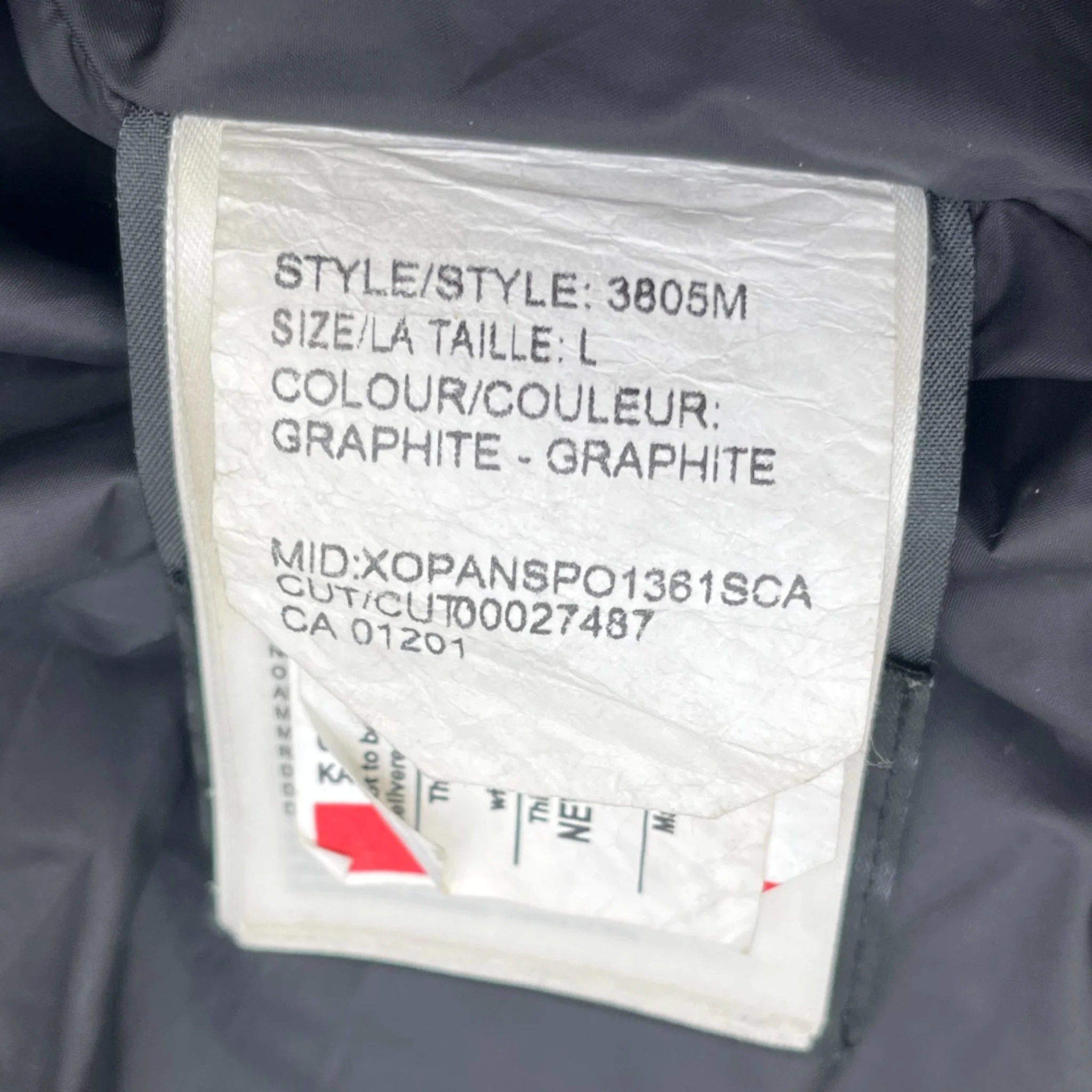 Men's Carson Down Jacket Grey Size L - Image 6