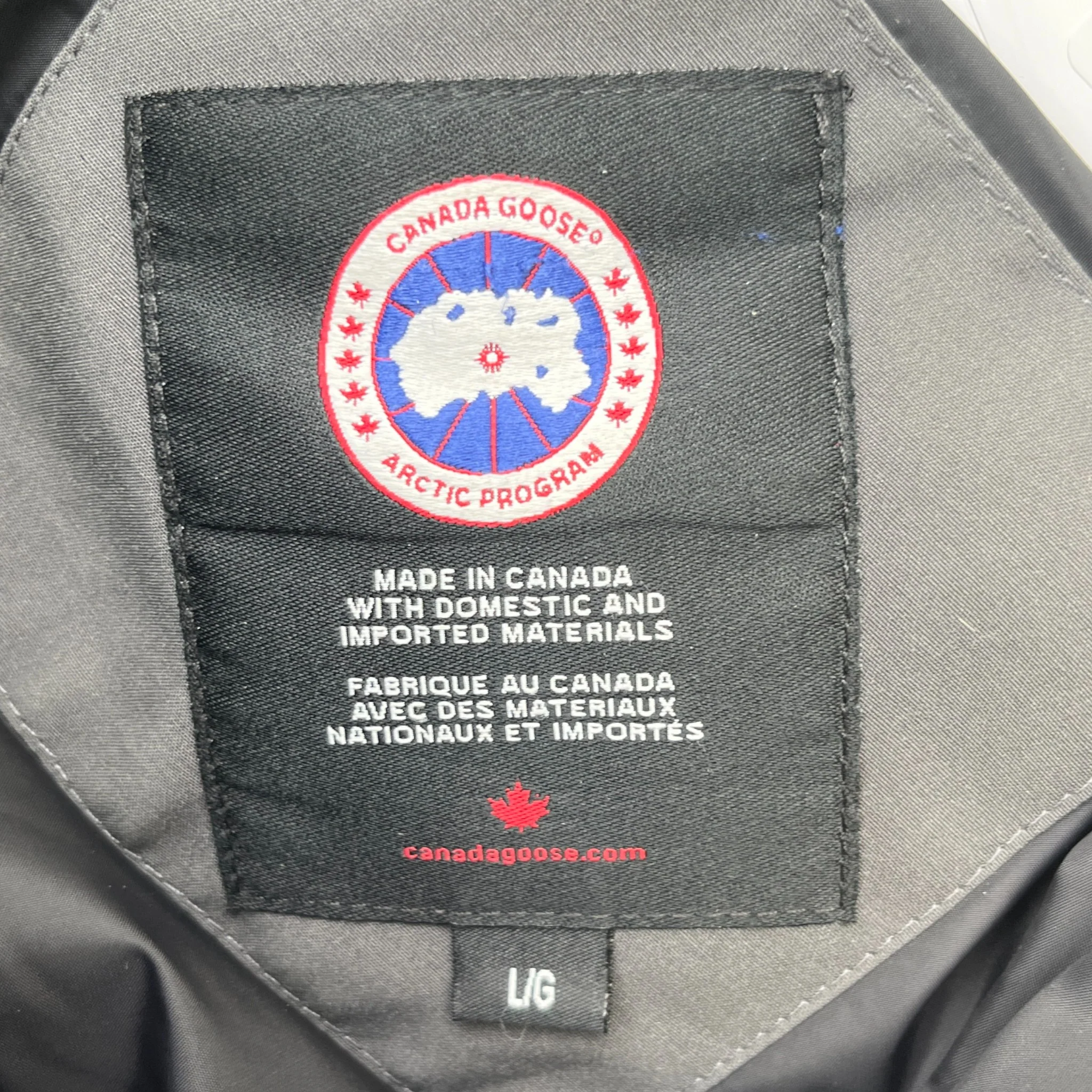 Men's Carson Down Jacket Grey Size L - Image 7